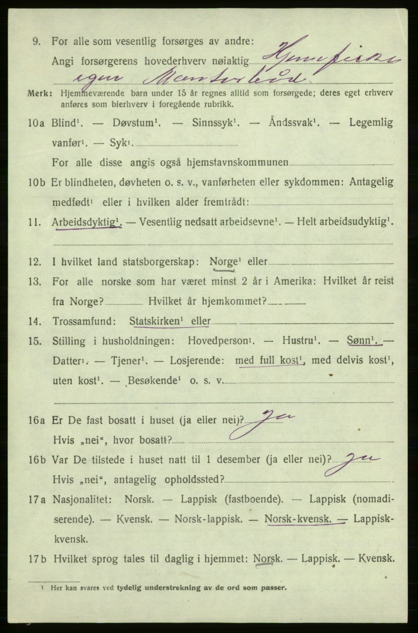 SATØ, 1920 census for Måsøy, 1920, p. 2609