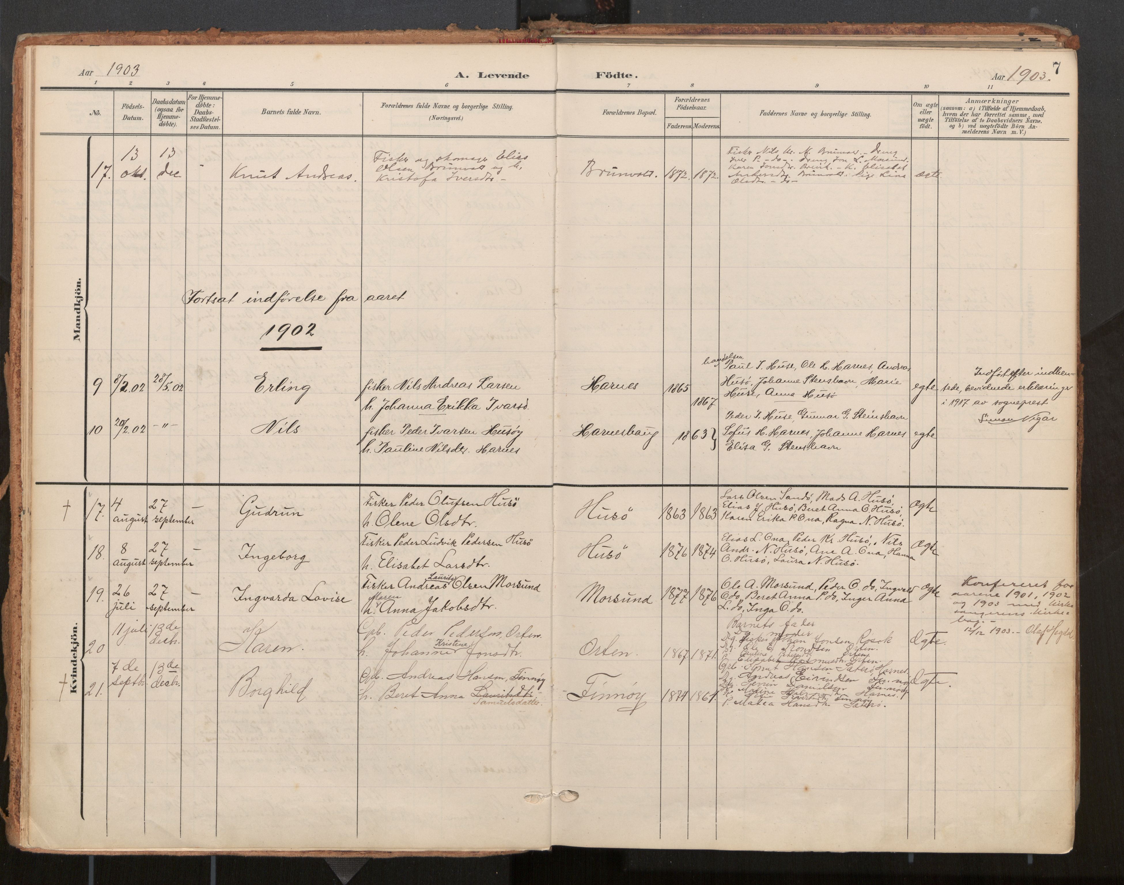 Ministerialprotokoller, klokkerbøker og fødselsregistre - Møre og Romsdal, AV/SAT-A-1454/561/L0730: Parish register (official) no. 561A04, 1901-1929, p. 7