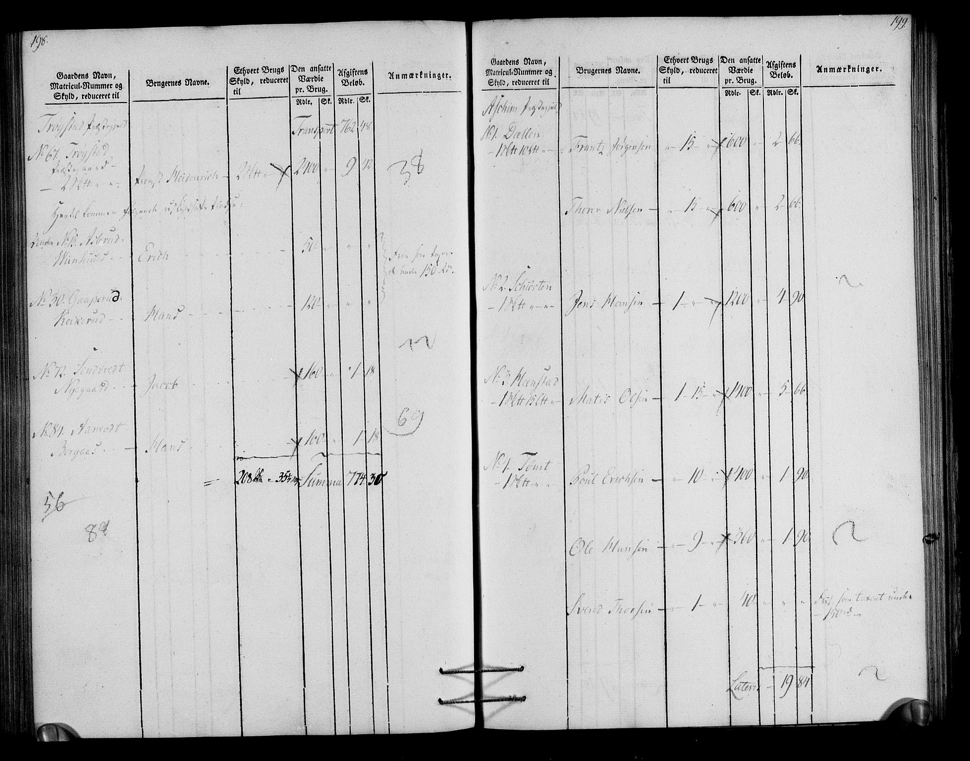 Rentekammeret inntil 1814, Realistisk ordnet avdeling, AV/RA-EA-4070/N/Ne/Nea/L0003: Rakkestad, Heggen og Frøland fogderi. Oppebørselsregister, 1803, p. 102