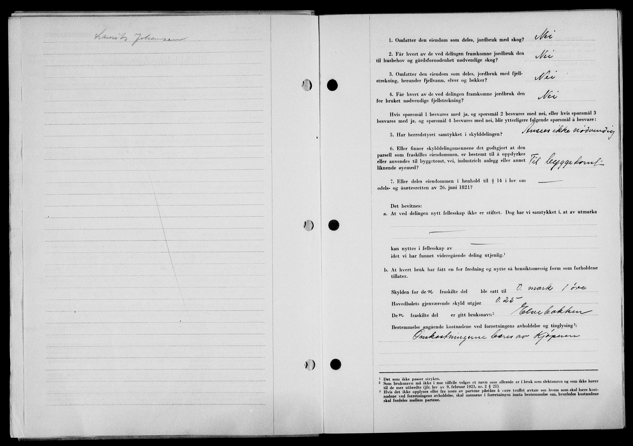 Lofoten sorenskriveri, SAT/A-0017/1/2/2C/L0018a: Mortgage book no. 18a, 1948-1948, Diary no: : 963/1948