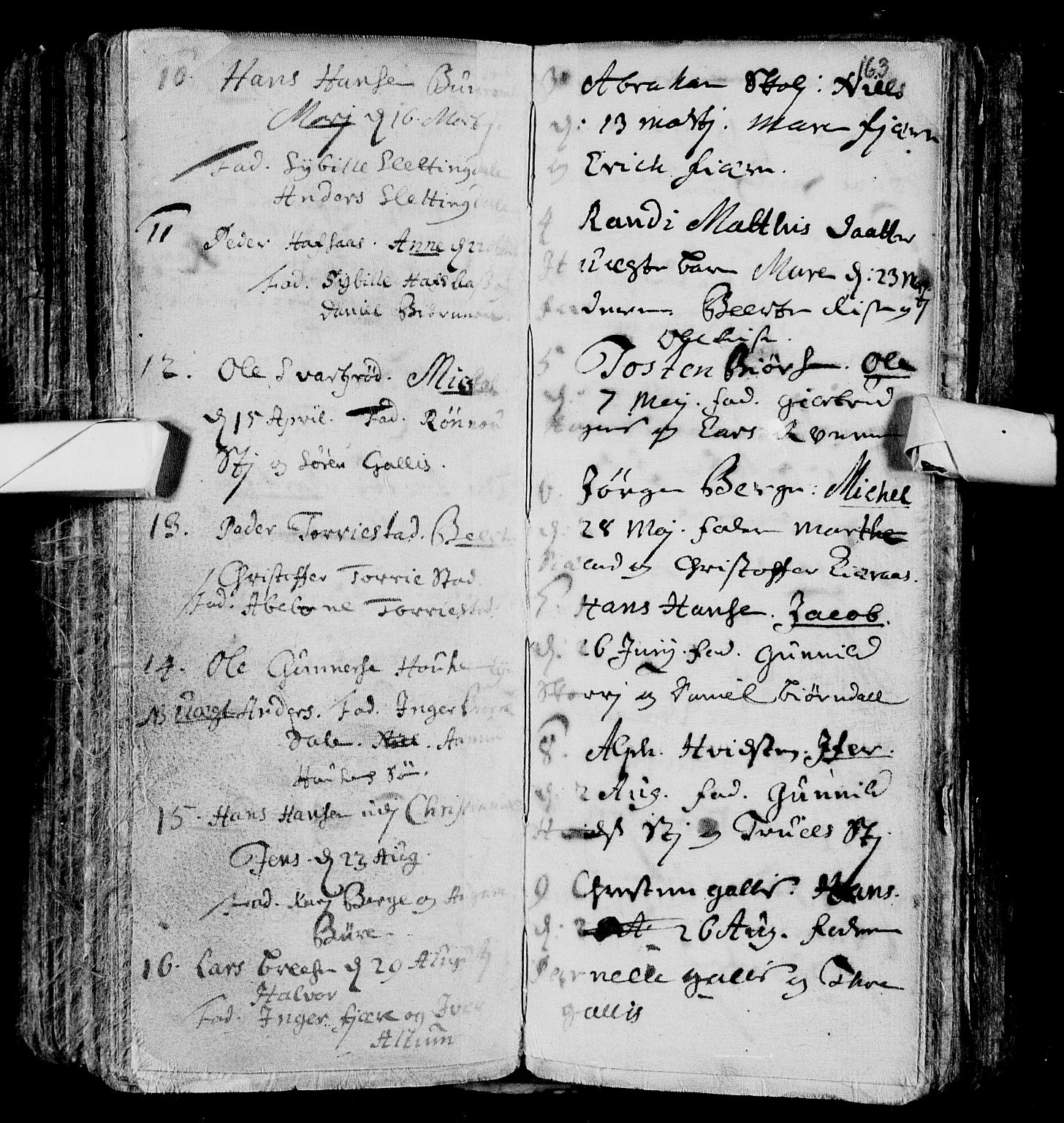 Andebu kirkebøker, SAKO/A-336/F/Fa/L0001: Parish register (official) no. 1 /2, 1623-1738, p. 163