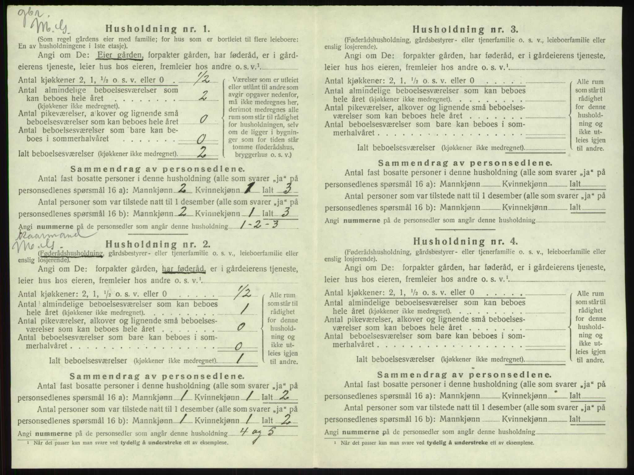 SAB, 1920 census for Leikanger, 1920, p. 690