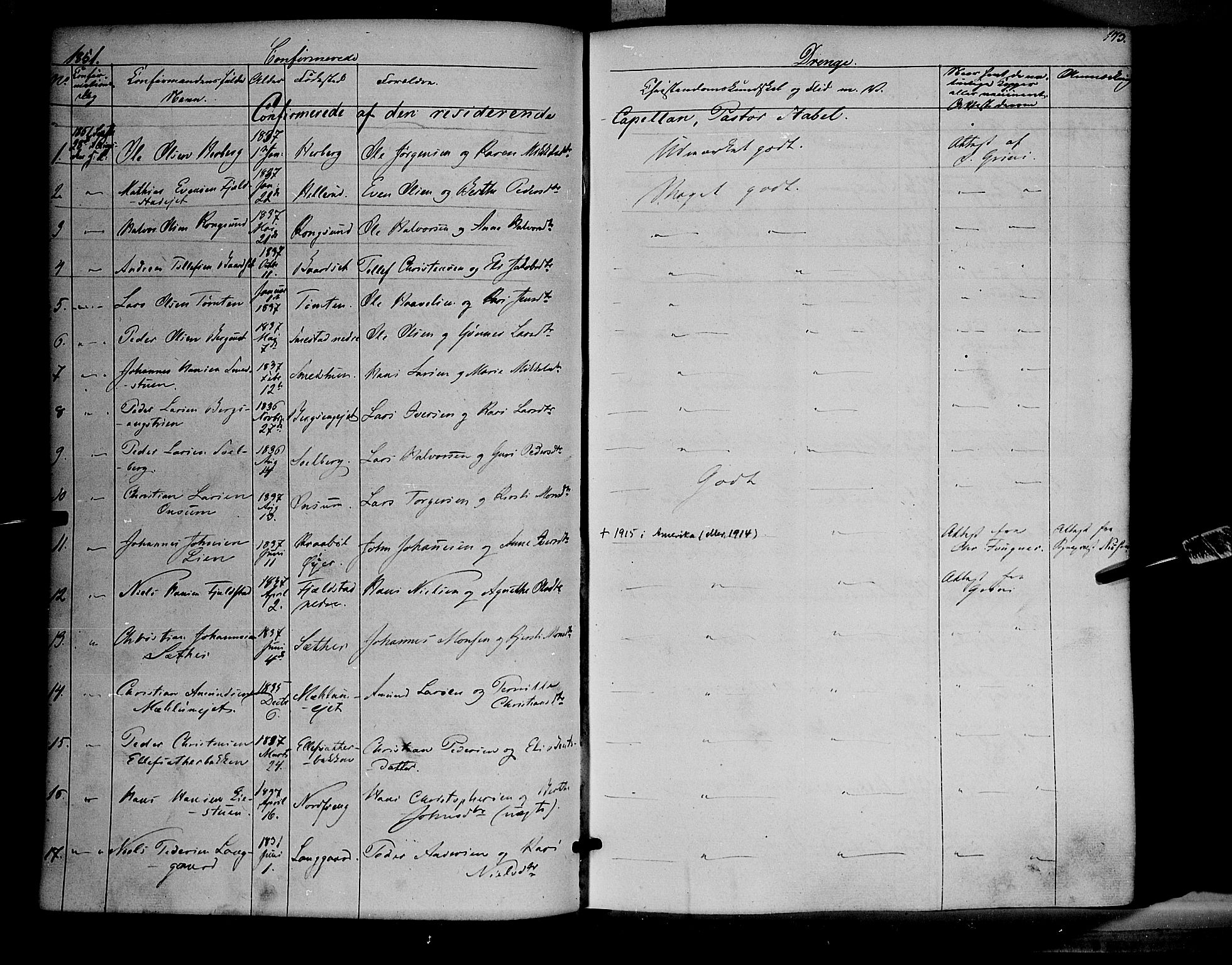 Ringsaker prestekontor, SAH/PREST-014/K/Ka/L0009: Parish register (official) no. 9, 1850-1860, p. 173
