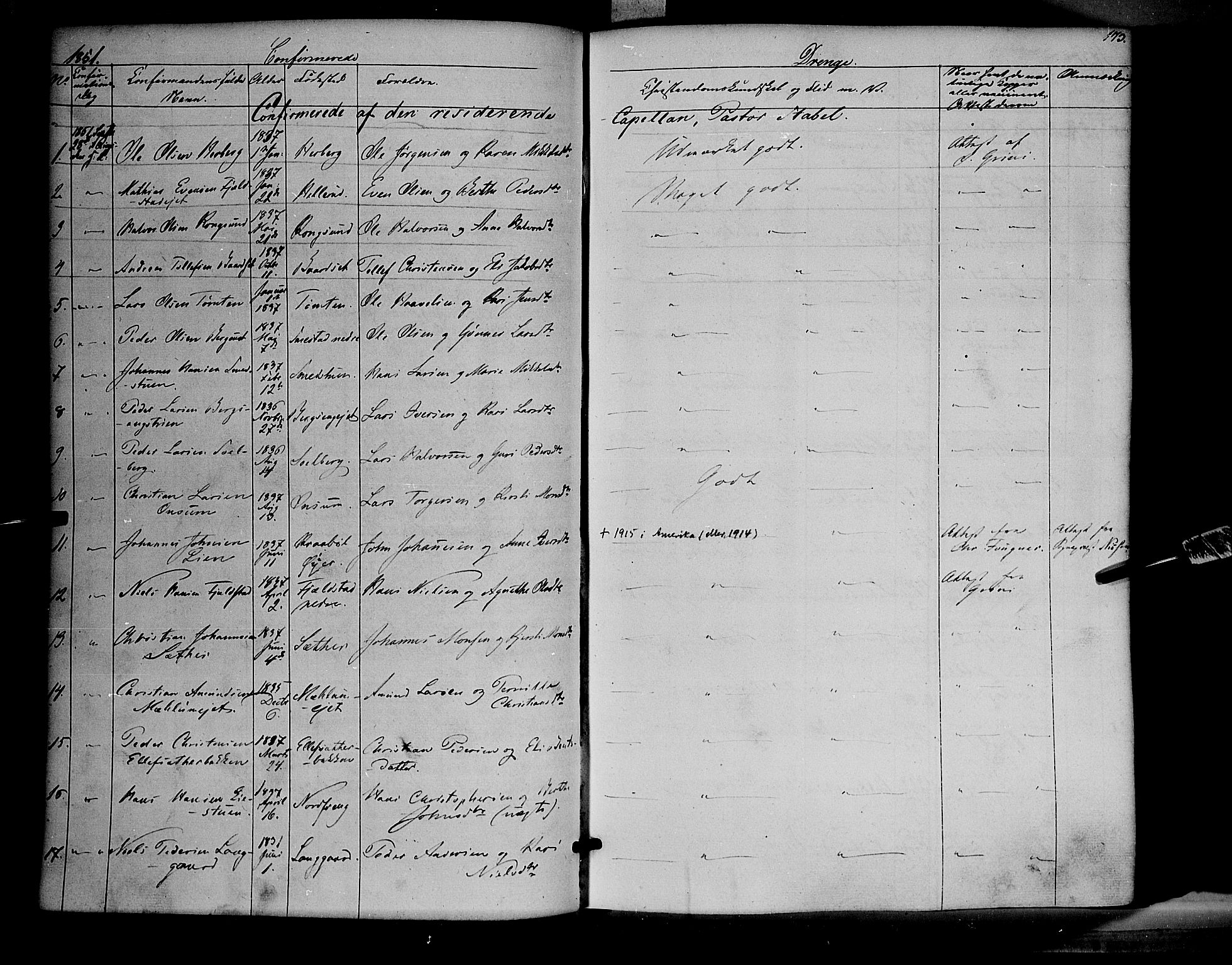 Ringsaker prestekontor, AV/SAH-PREST-014/K/Ka/L0009: Parish register (official) no. 9, 1850-1860, p. 173