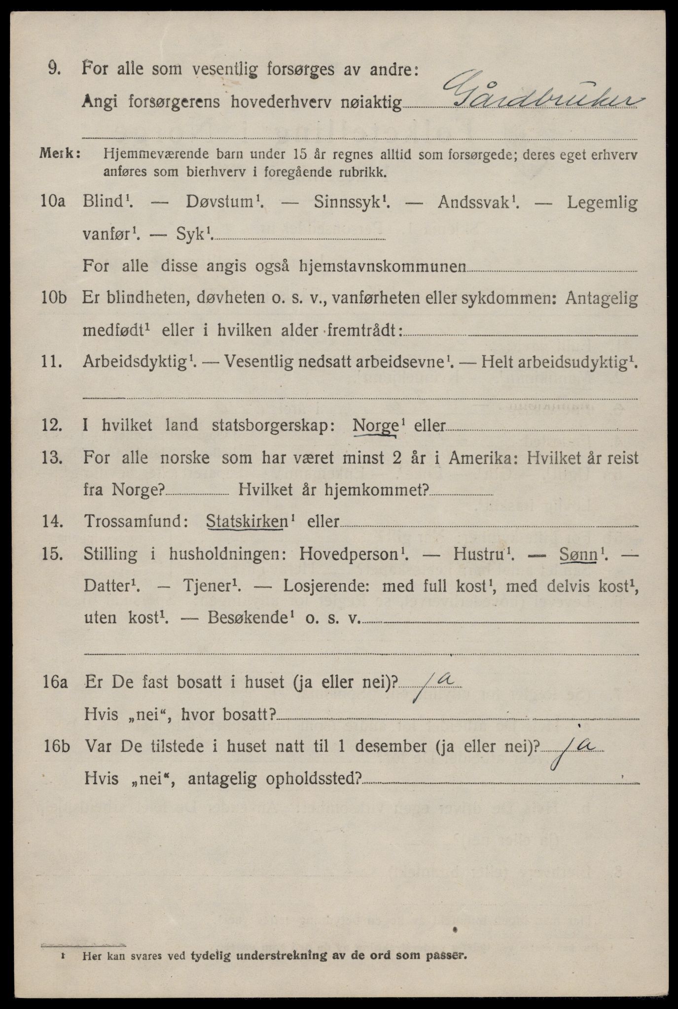 SAKO, 1920 census for Nissedal, 1920, p. 3892