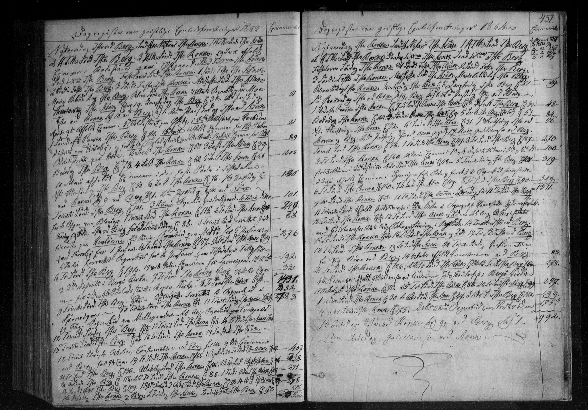 Berg prestekontor Kirkebøker, AV/SAO-A-10902/F/Fa/L0005: Parish register (official) no. I 5, 1861-1877, p. 451