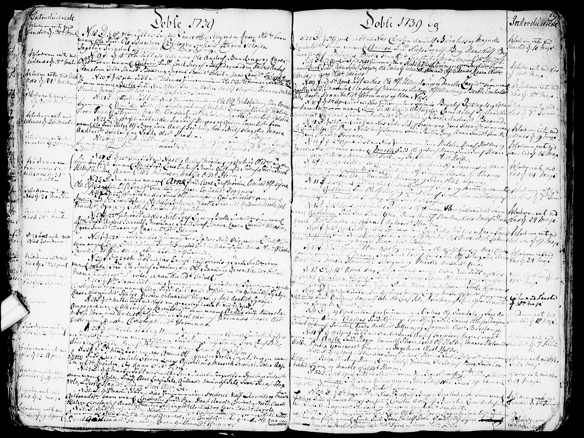 Nes prestekontor Kirkebøker, SAO/A-10410/F/Fa/L0003: Parish register (official) no. I 3, 1734-1781, p. 19