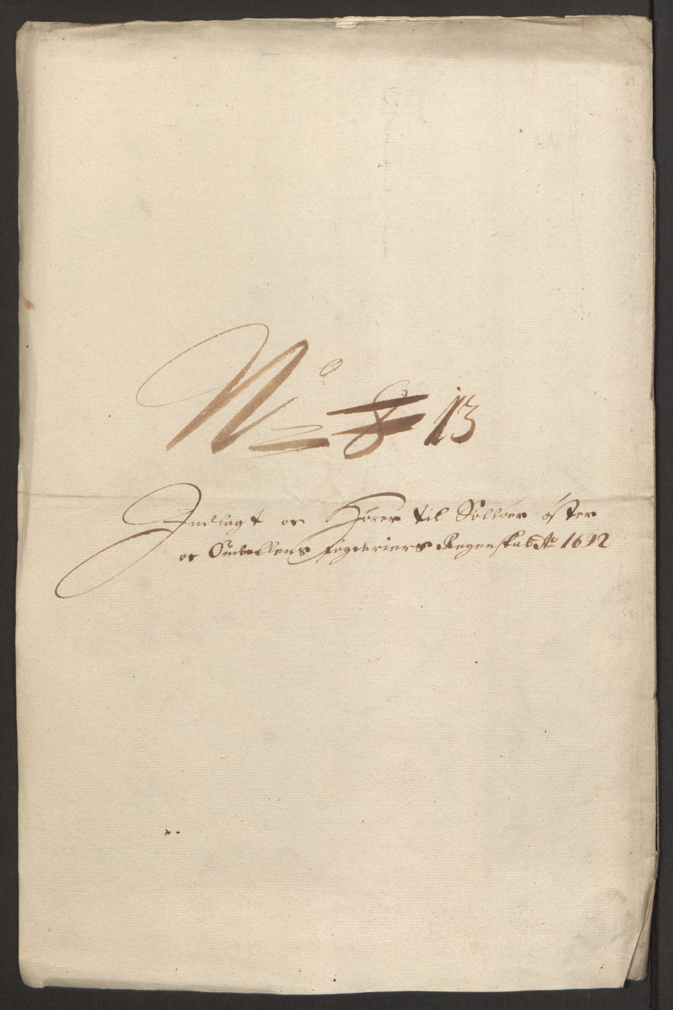 Rentekammeret inntil 1814, Reviderte regnskaper, Fogderegnskap, RA/EA-4092/R13/L0830: Fogderegnskap Solør, Odal og Østerdal, 1692, p. 353