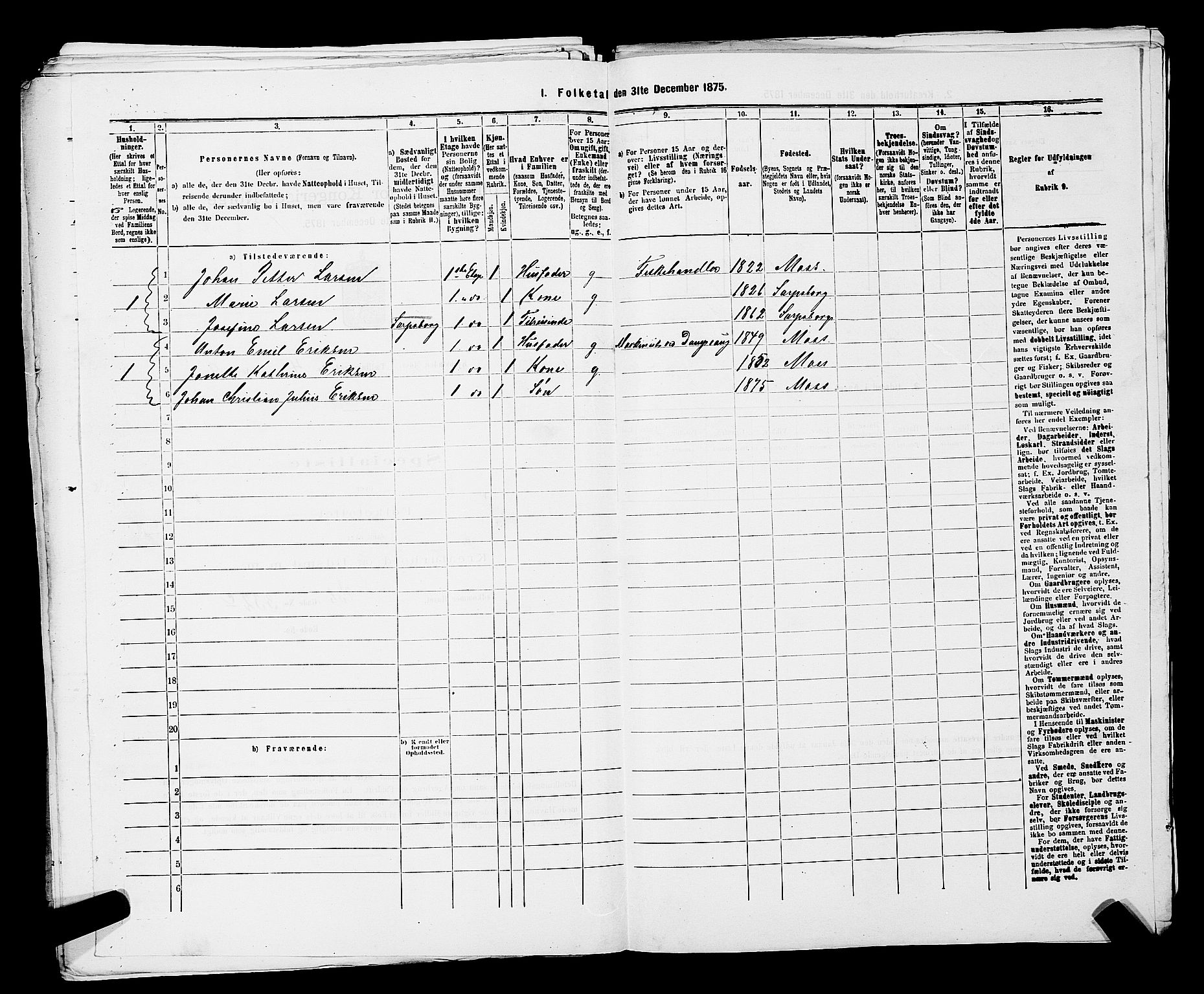 RA, 1875 census for 0104B Moss/Moss, 1875, p. 795