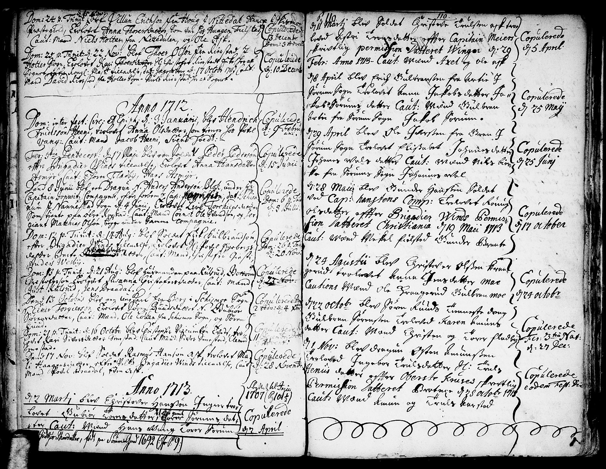 Gjerdrum prestekontor Kirkebøker, SAO/A-10412b/F/Fa/L0001: Parish register (official) no. I 1, 1689-1736, p. 110