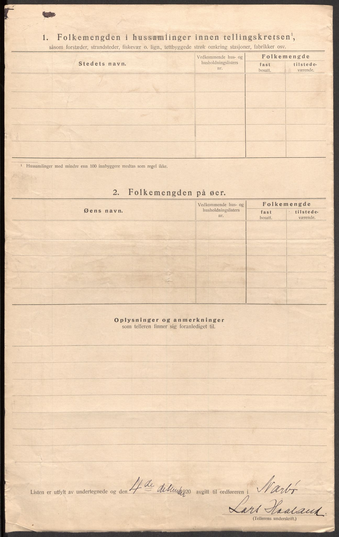 SAST, 1920 census for Nærbø, 1920, p. 30