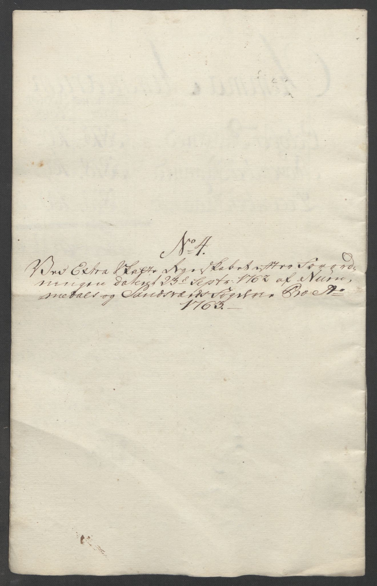 Rentekammeret inntil 1814, Reviderte regnskaper, Fogderegnskap, AV/RA-EA-4092/R24/L1672: Ekstraskatten Numedal og Sandsvær, 1762-1767, p. 157