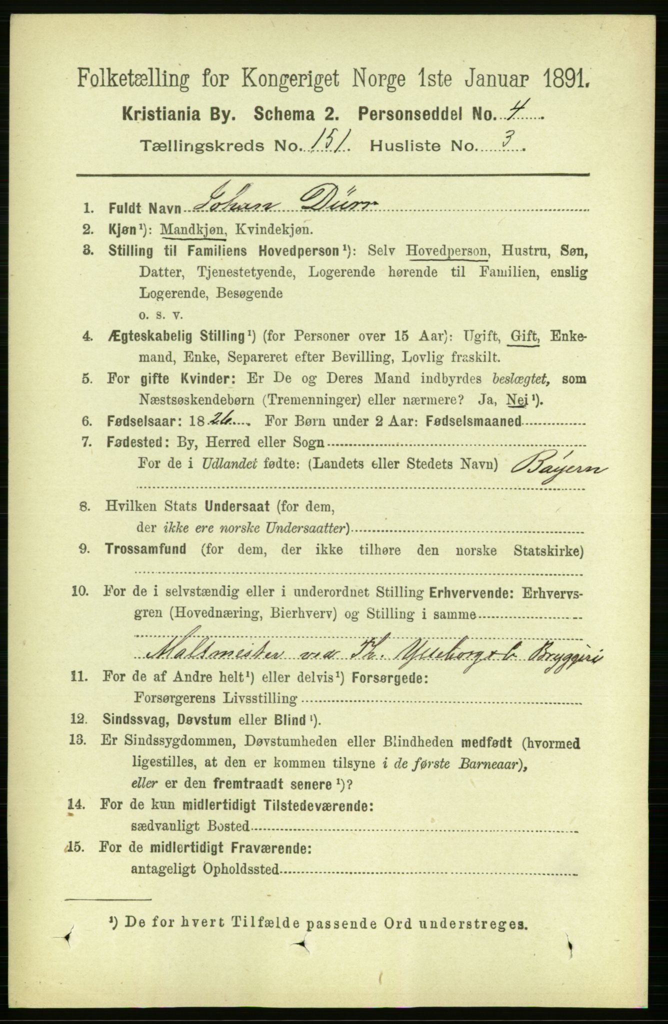 RA, 1891 census for 0301 Kristiania, 1891, p. 84460