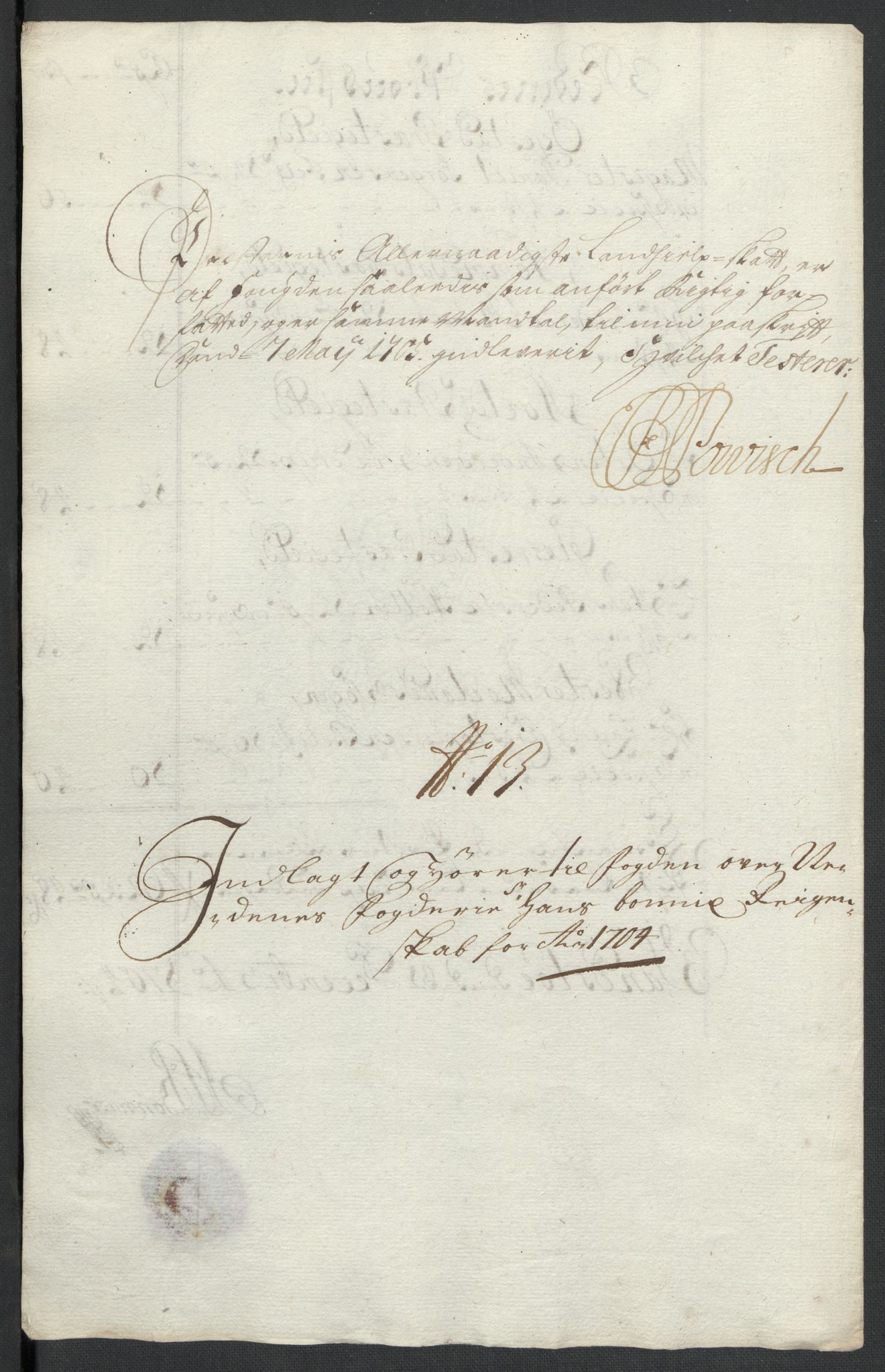 Rentekammeret inntil 1814, Reviderte regnskaper, Fogderegnskap, AV/RA-EA-4092/R39/L2317: Fogderegnskap Nedenes, 1704-1705, p. 57