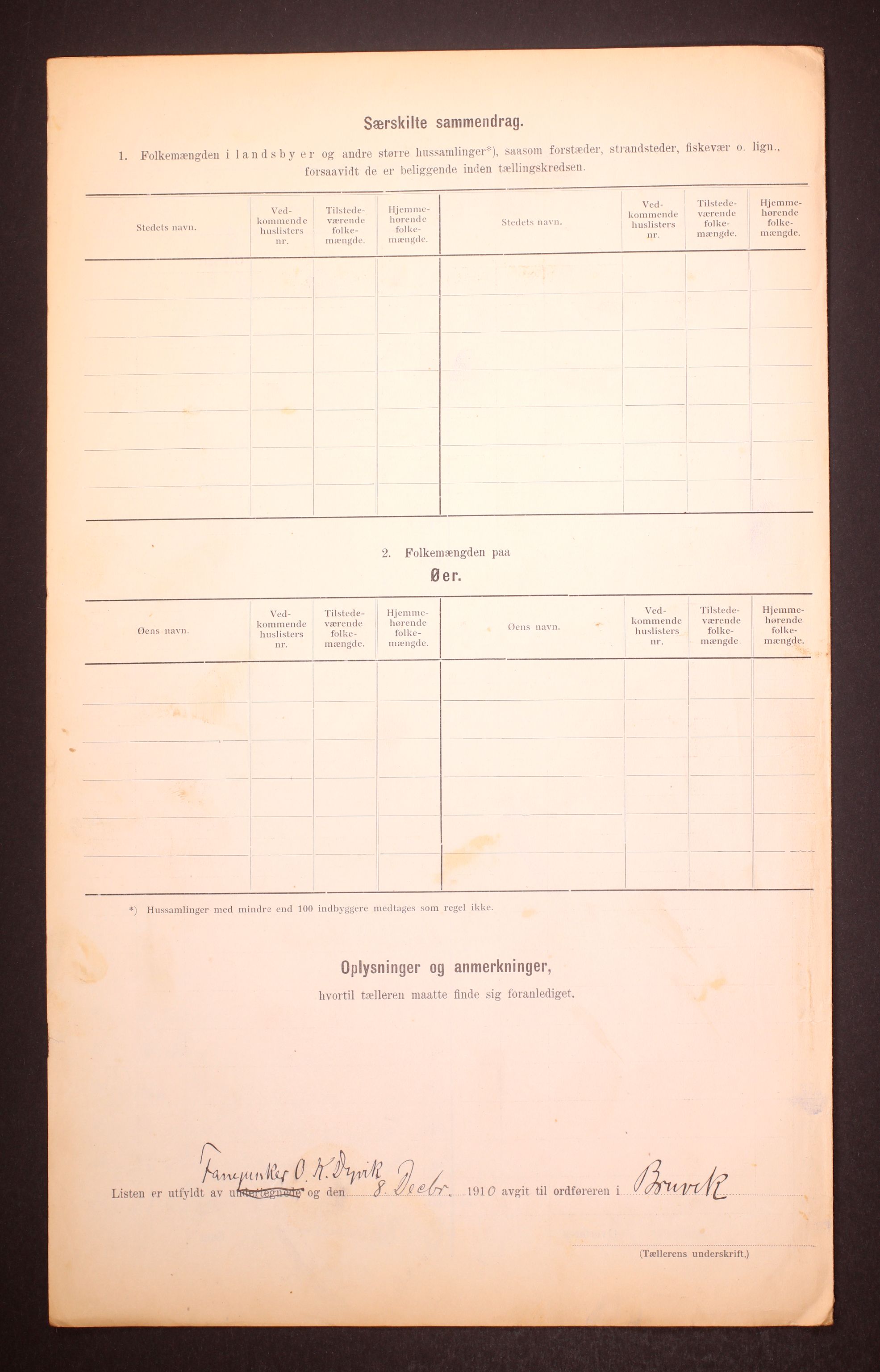 RA, 1910 census for Bruvik, 1910, p. 48