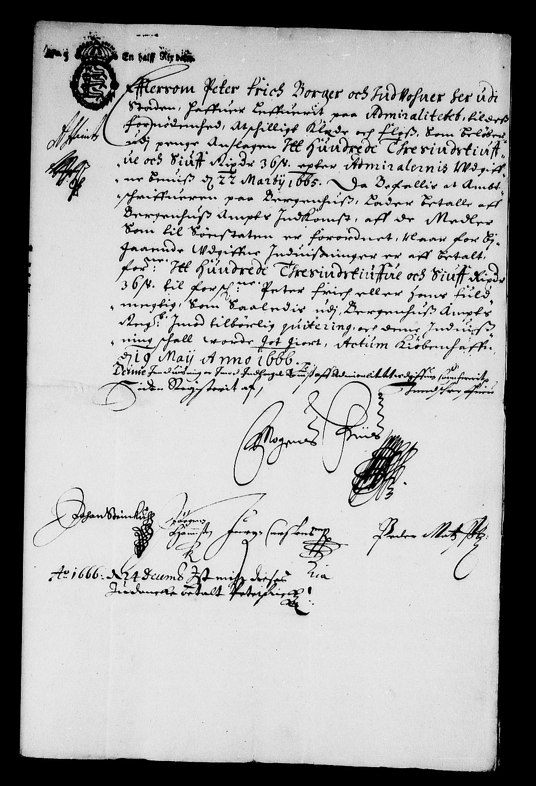 Rentekammeret inntil 1814, Reviderte regnskaper, Stiftamtstueregnskaper, Bergen stiftamt, AV/RA-EA-6043/R/Rc/L0023: Bergen stiftamt, 1666-1667