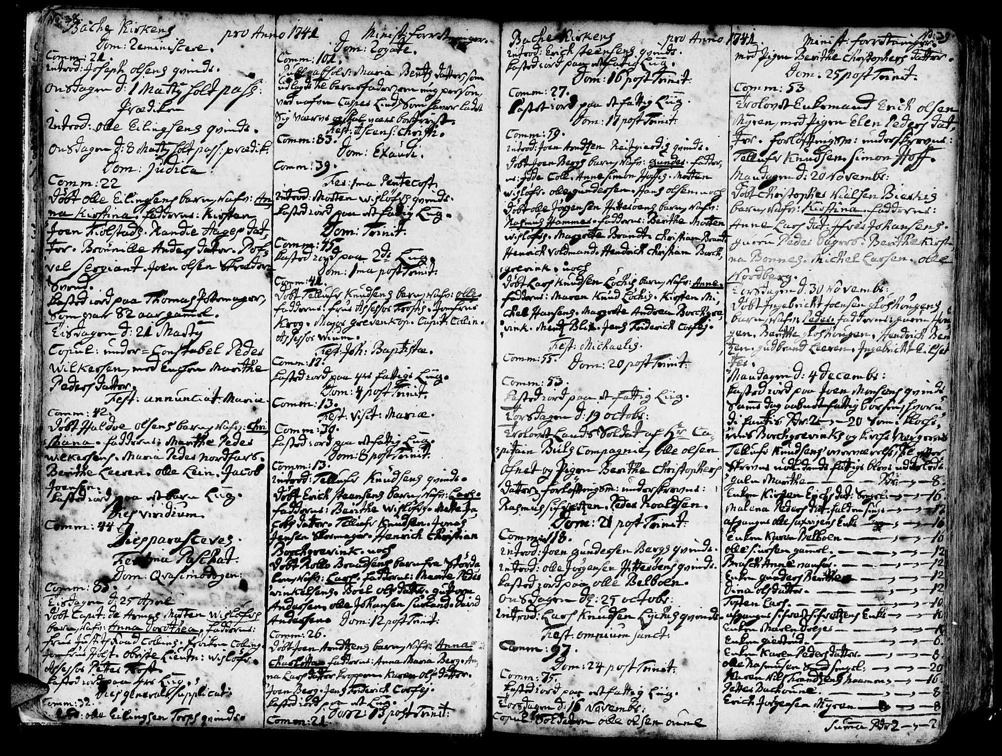 Ministerialprotokoller, klokkerbøker og fødselsregistre - Sør-Trøndelag, SAT/A-1456/606/L0276: Parish register (official) no. 606A01 /2, 1727-1779, p. 38-39