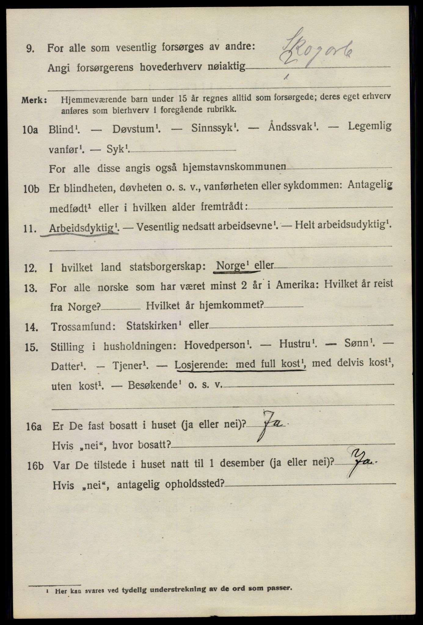 SAO, 1920 census for Vestby, 1920, p. 7282