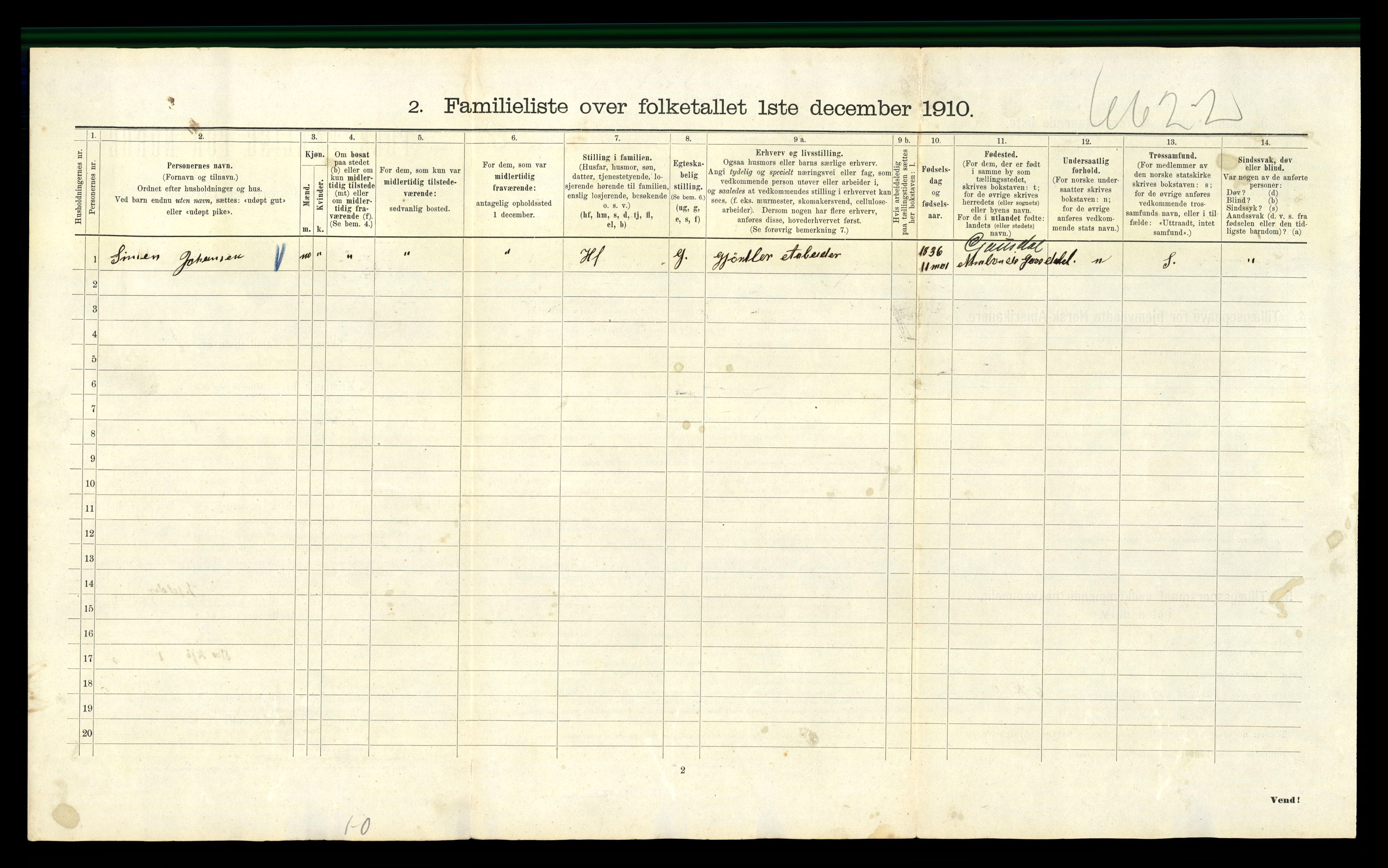 RA, 1910 census for Kristiania, 1910, p. 5796