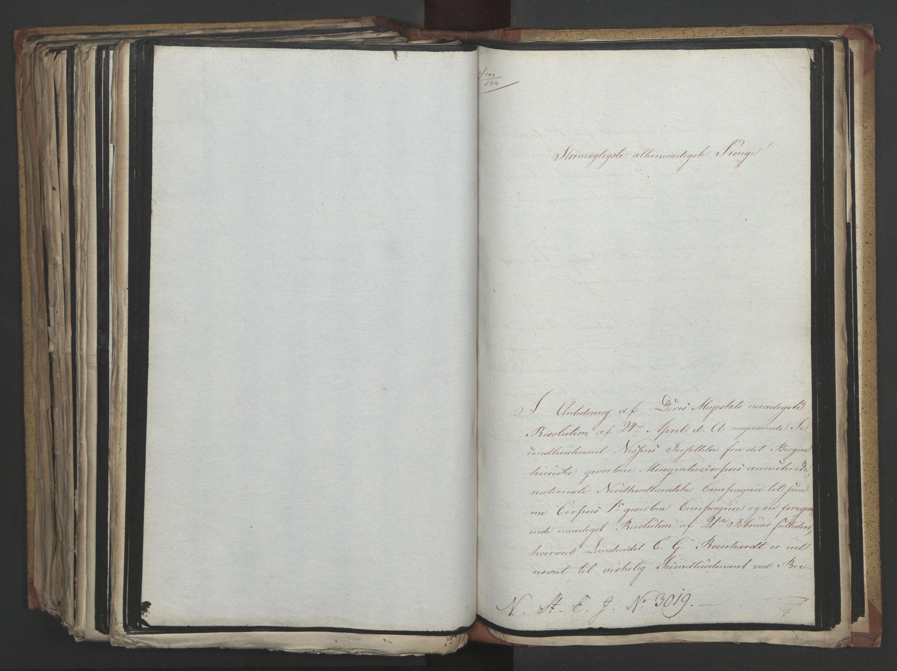Statsrådsavdelingen i Stockholm, AV/RA-S-1003/D/Da/L0014: Regjeringsinnstillinger nr. 2890-3057, 1818, p. 508