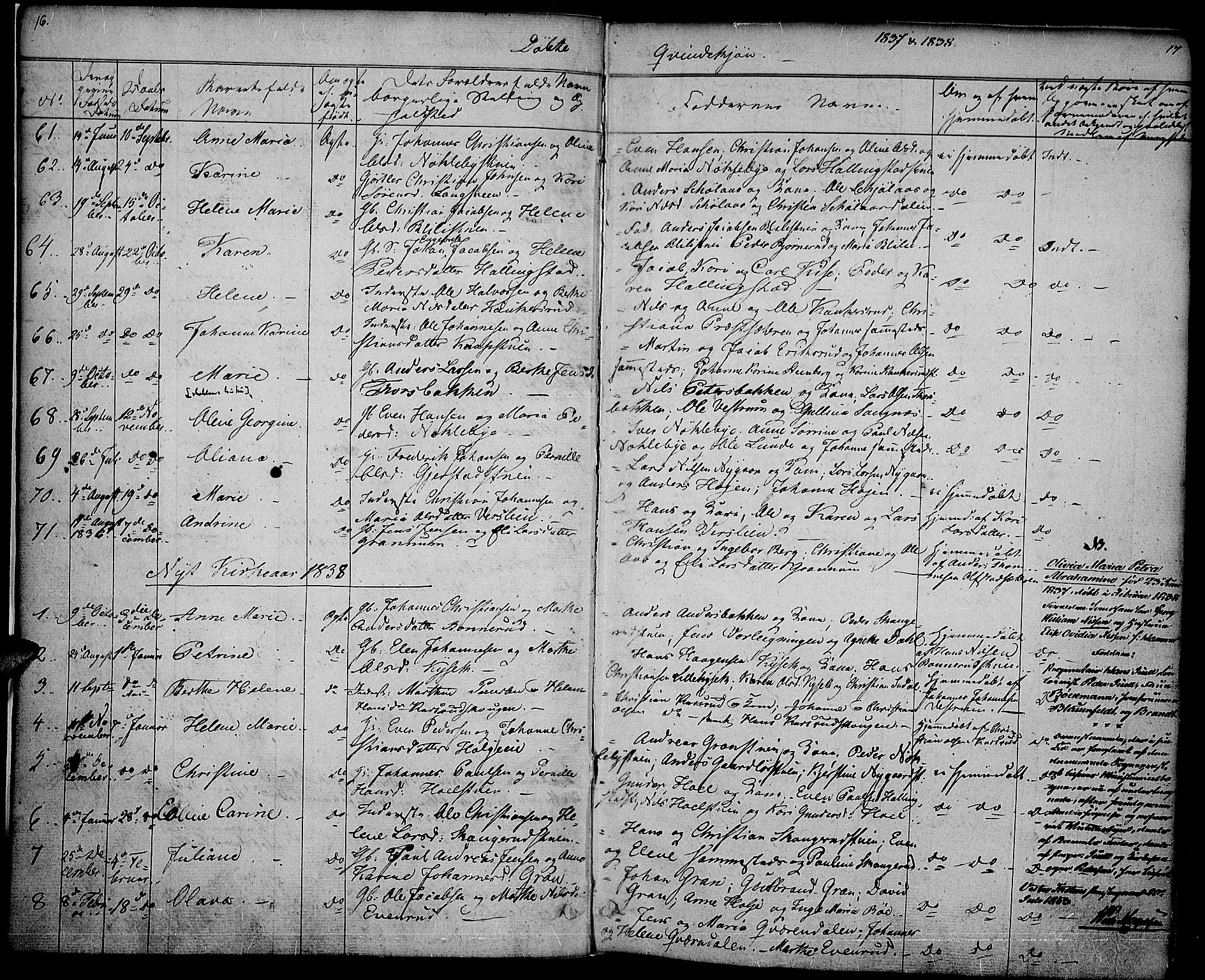 Vestre Toten prestekontor, AV/SAH-PREST-108/H/Ha/Haa/L0003: Parish register (official) no. 3, 1836-1843, p. 16-17