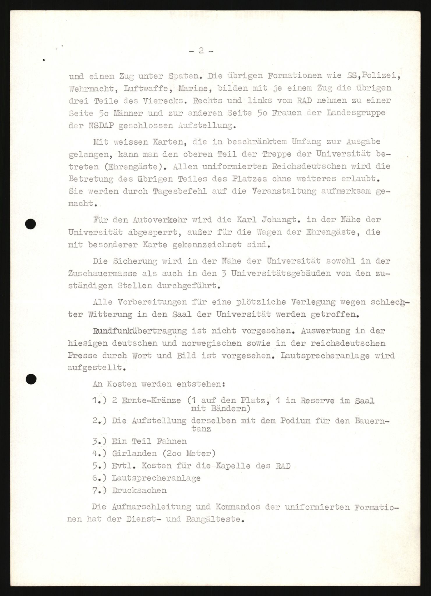 Forsvarets Overkommando. 2 kontor. Arkiv 11.4. Spredte tyske arkivsaker, AV/RA-RAFA-7031/D/Dar/Darb/L0008: Reichskommissariat - Hauptabteilung Volksaufklärung und Propaganda, 1940-1943, p. 1276