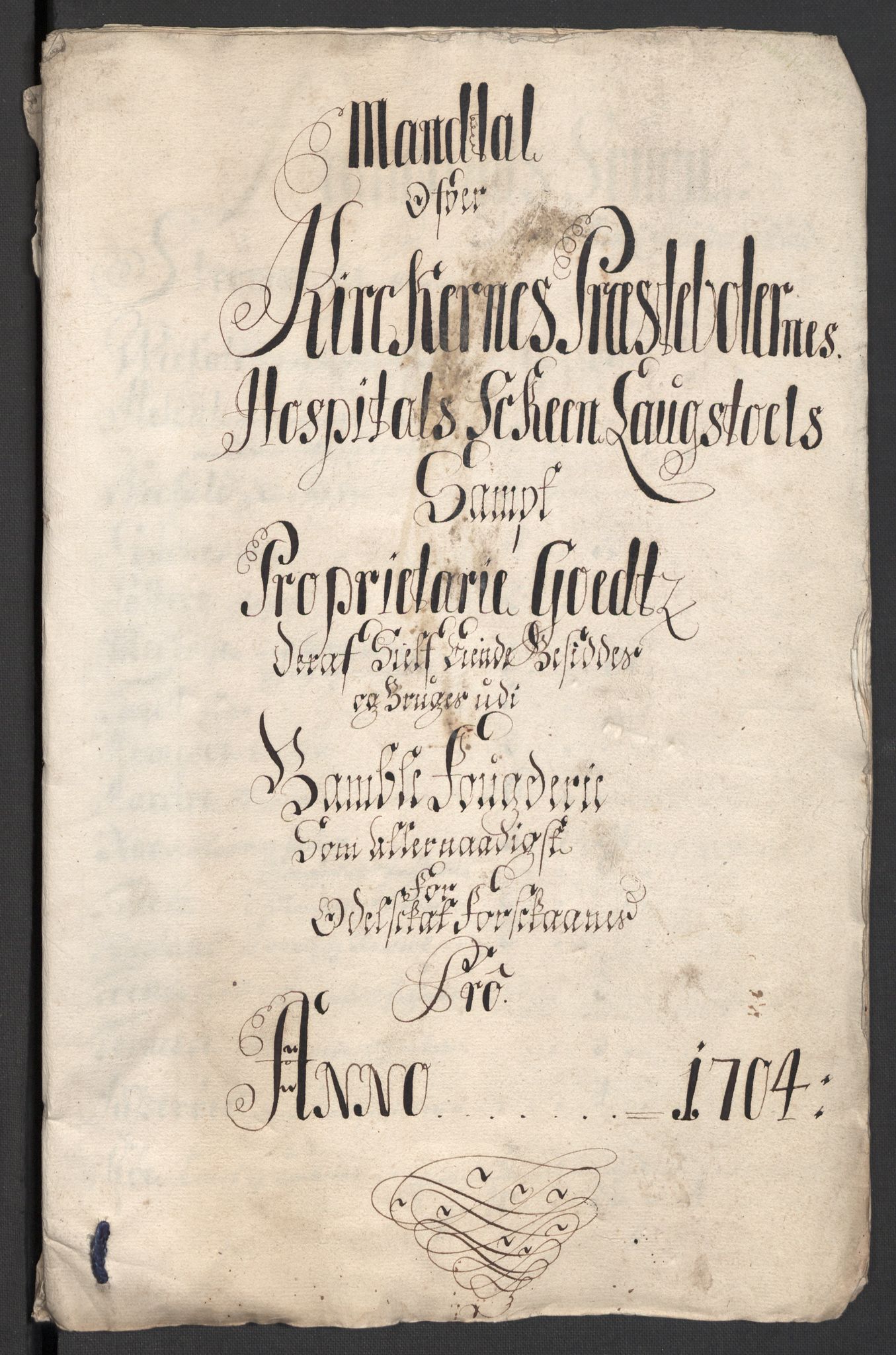 Rentekammeret inntil 1814, Reviderte regnskaper, Fogderegnskap, AV/RA-EA-4092/R36/L2112: Fogderegnskap Øvre og Nedre Telemark og Bamble, 1704, p. 278