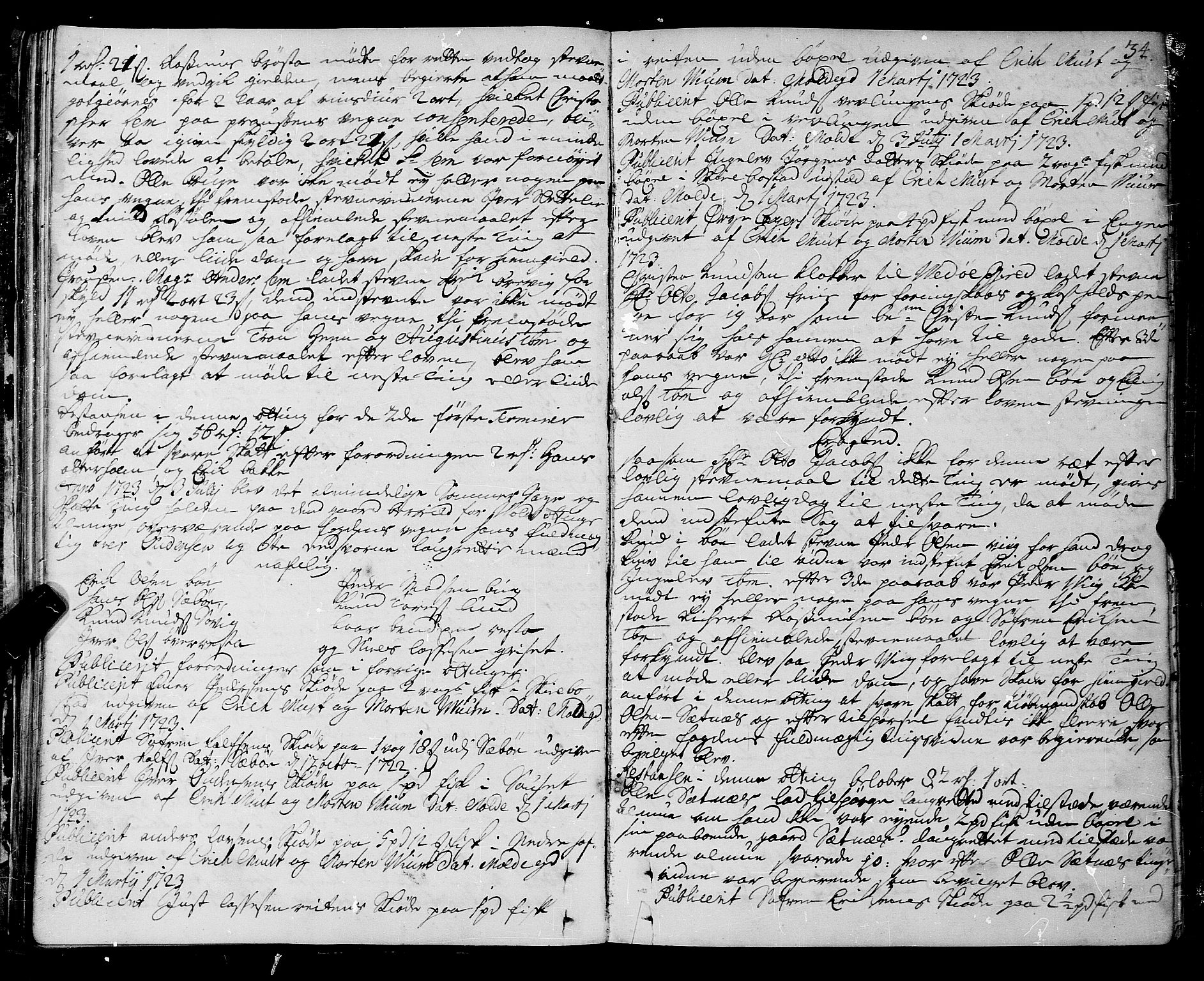 Romsdal sorenskriveri, SAT/A-4149/1/1/1A/L0009: Tingbok, 1722-1728, p. 33b-34a