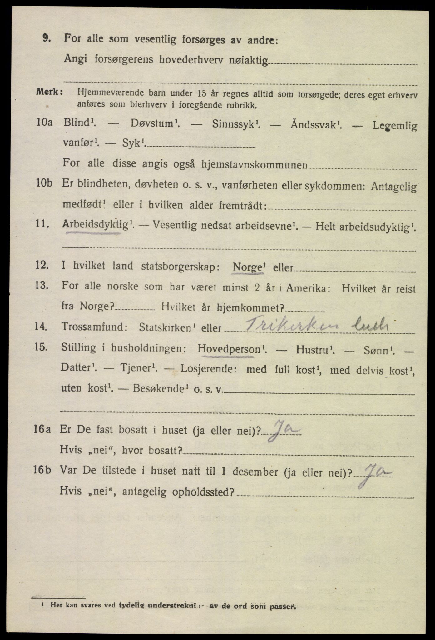 SAK, 1920 census for Søndeled, 1920, p. 6446