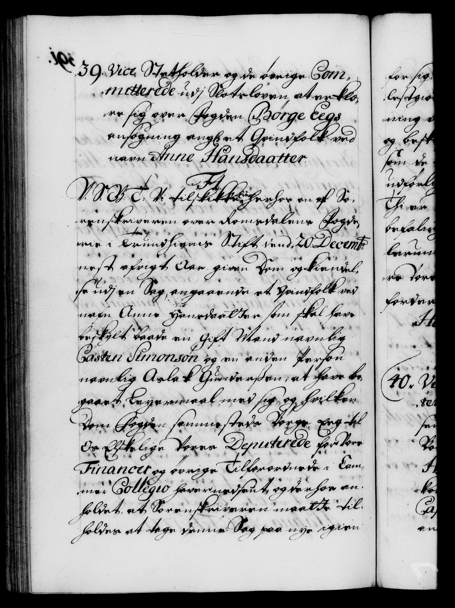 Danske Kanselli 1572-1799, AV/RA-EA-3023/F/Fc/Fca/Fcab/L0021: Norske tegnelser, 1719-1721, p. 391b