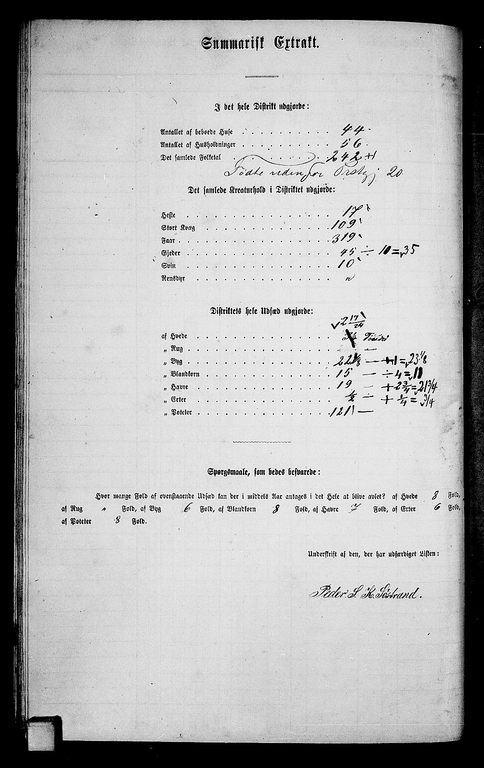 RA, 1865 census for Drangedal, 1865, p. 38