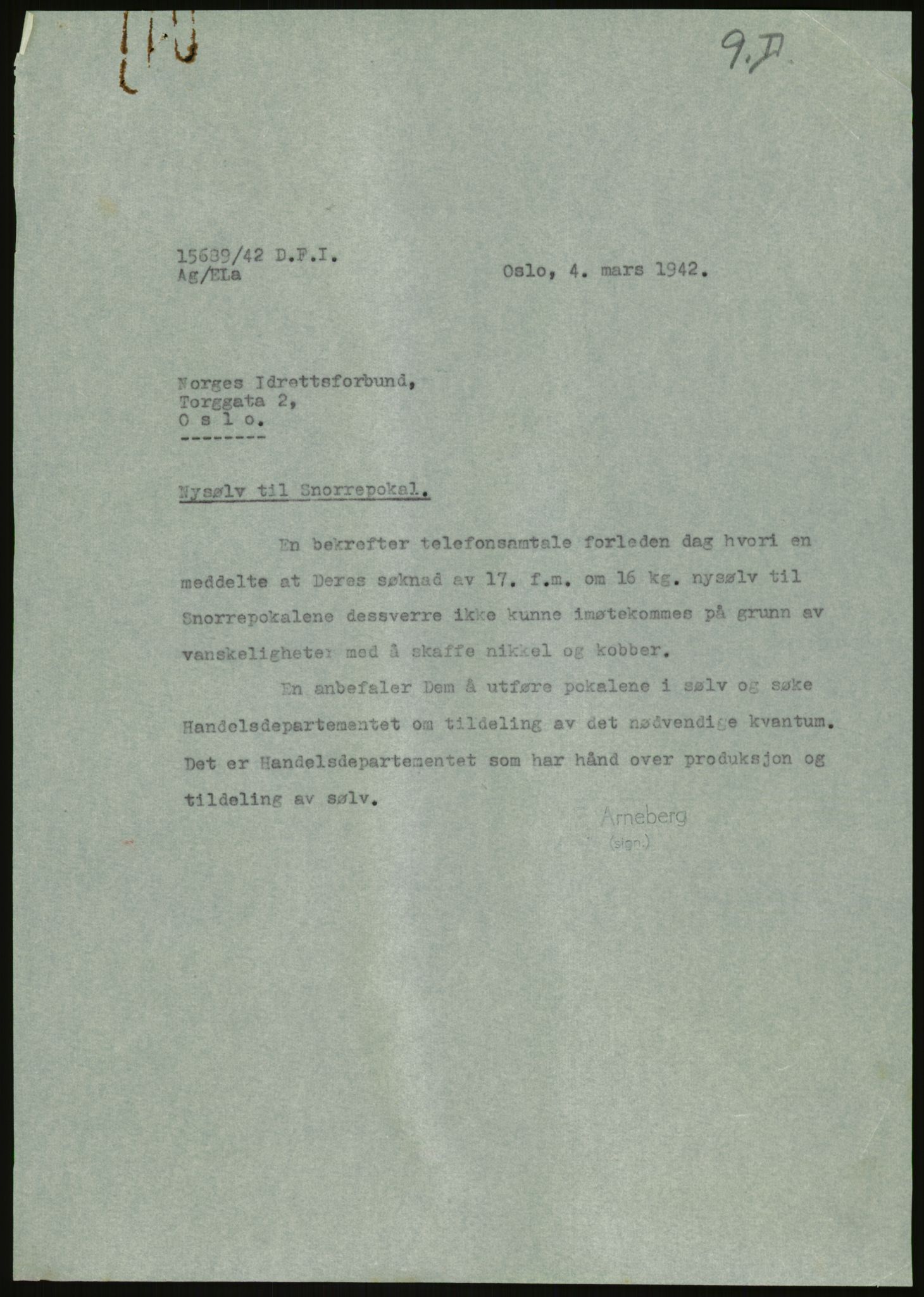 Direktoratet for industriforsyning, Sekretariatet, AV/RA-S-4153/D/Df/L0054: 9. Metallkontoret, 1940-1945, p. 549