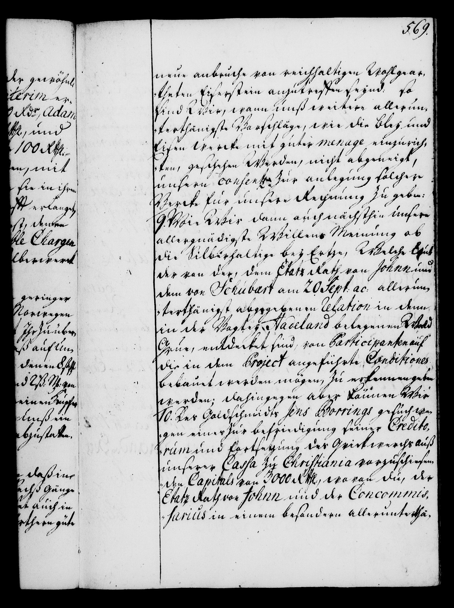 Rentekammeret, Kammerkanselliet, RA/EA-3111/G/Gg/Gga/L0003: Norsk ekspedisjonsprotokoll med register (merket RK 53.3), 1727-1734, p. 569