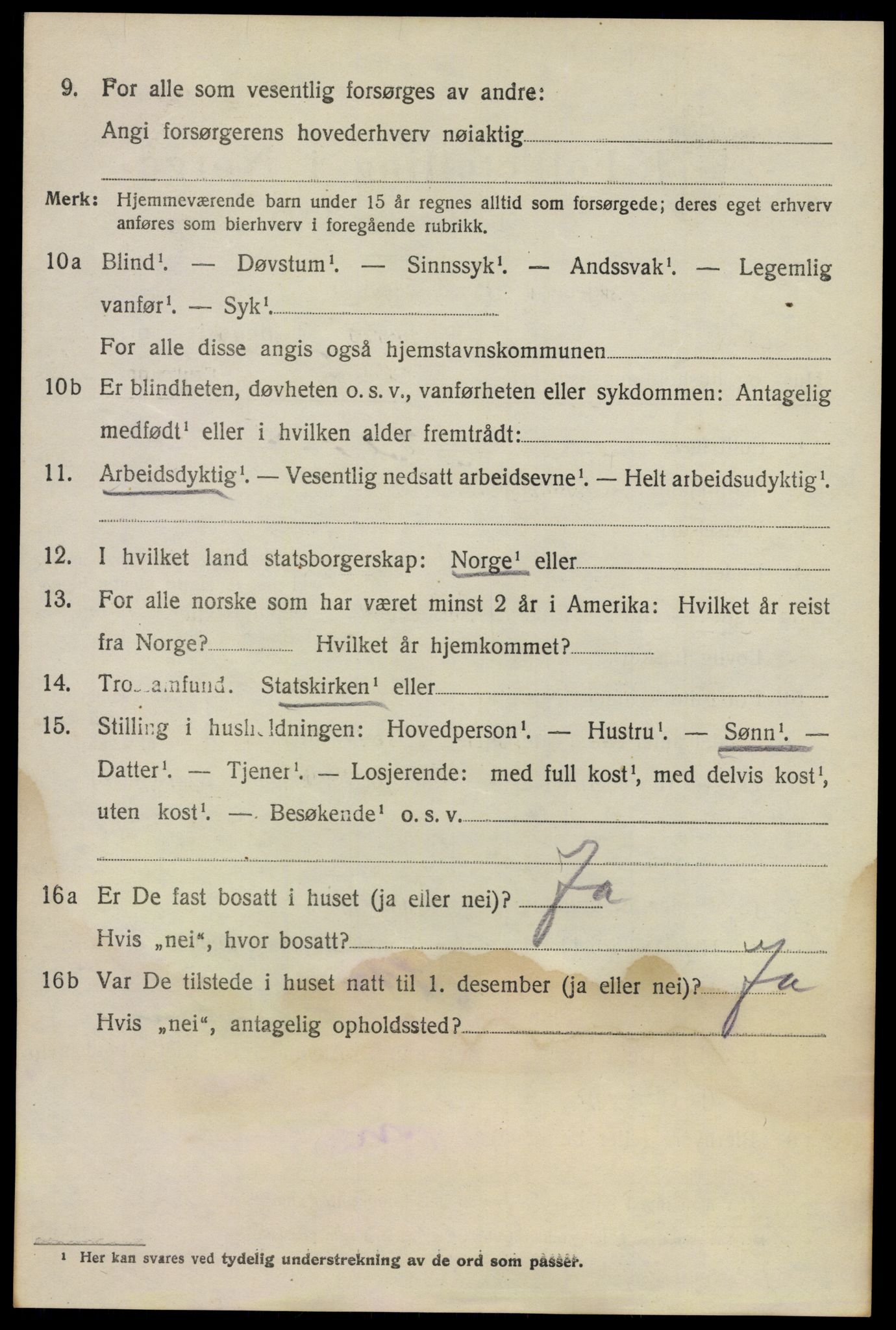 SAO, 1920 census for Lillestrøm, 1920, p. 3063