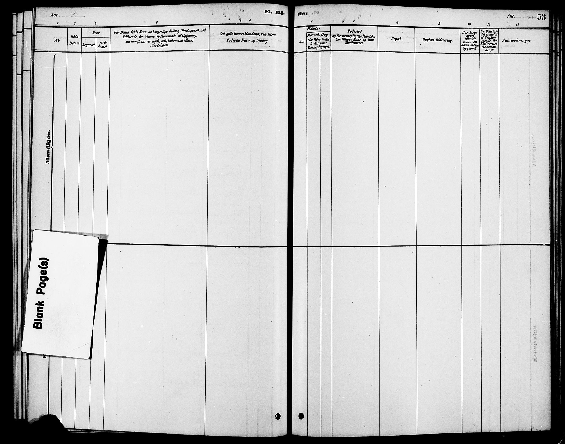 Rendalen prestekontor, AV/SAH-PREST-054/H/Ha/Haa/L0007: Parish register (official) no. 7, 1878-1898, p. 53