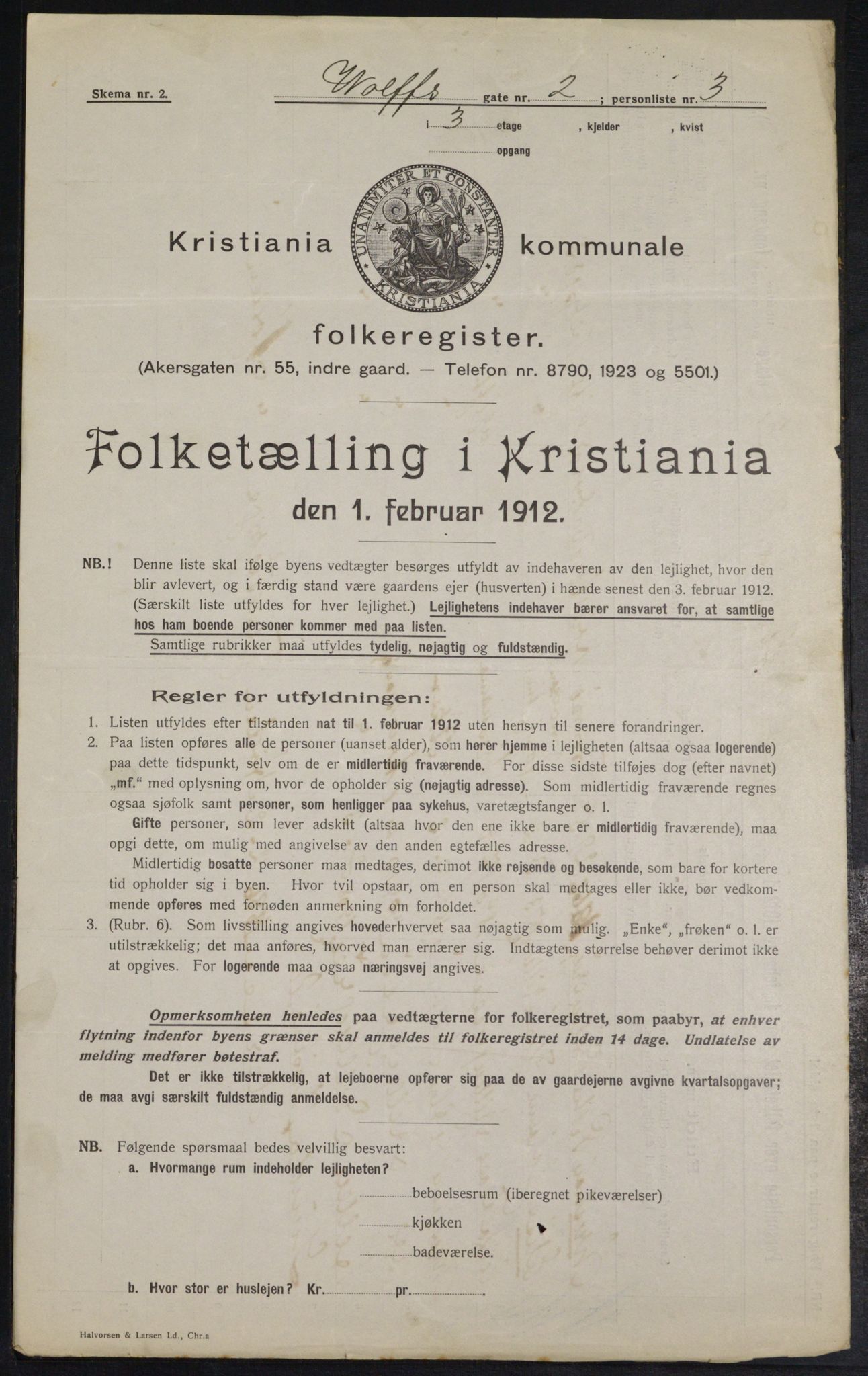 OBA, Municipal Census 1912 for Kristiania, 1912, p. 128473