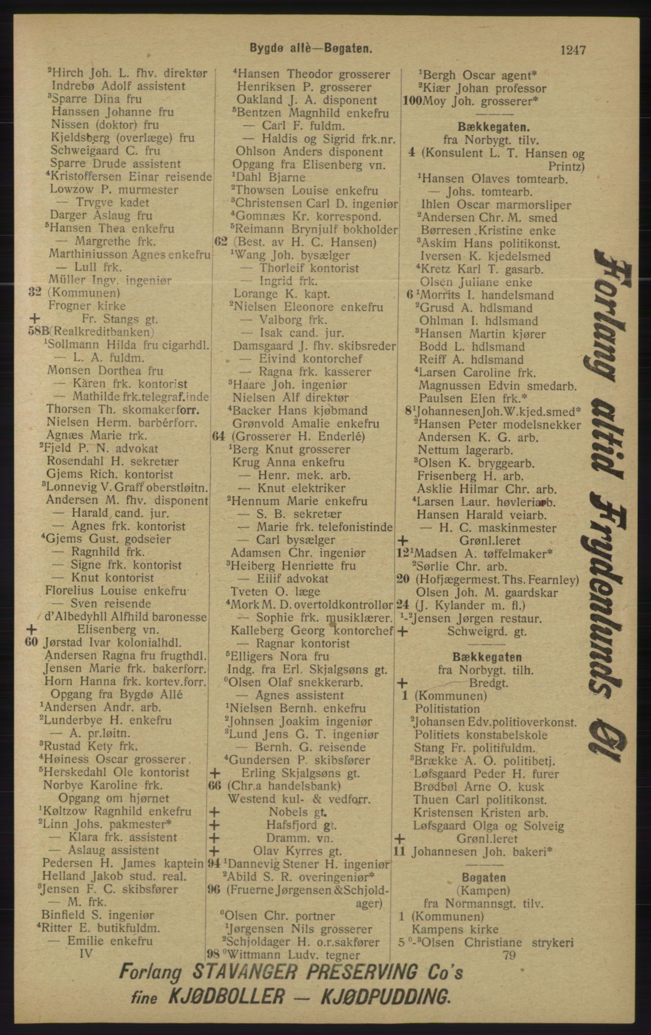 Kristiania/Oslo adressebok, PUBL/-, 1913, p. 1203