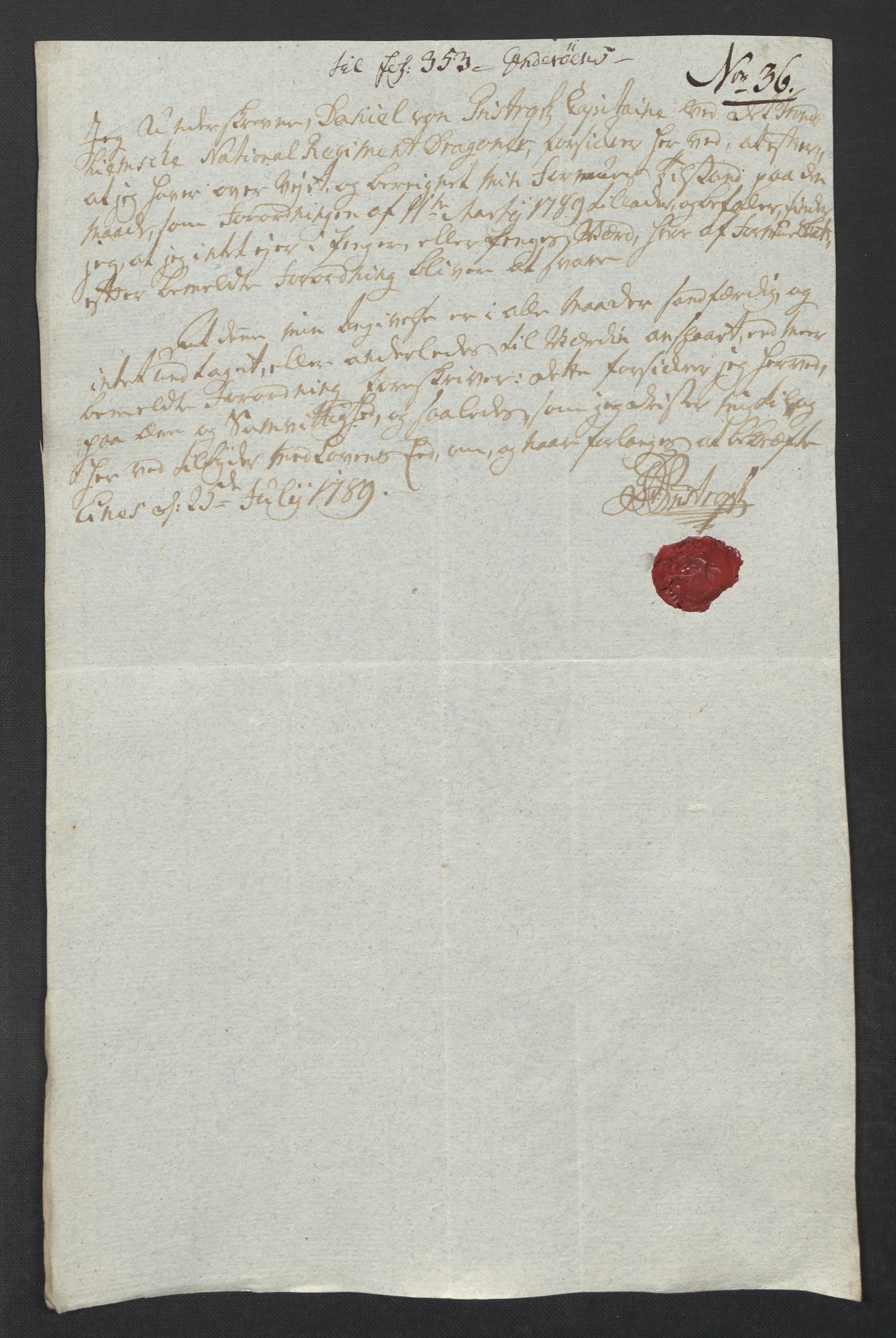 Rentekammeret inntil 1814, Reviderte regnskaper, Mindre regnskaper, AV/RA-EA-4068/Rf/Rfe/L0017: Inderøy fogderi, Jarlsberg grevskap, 1789, p. 192