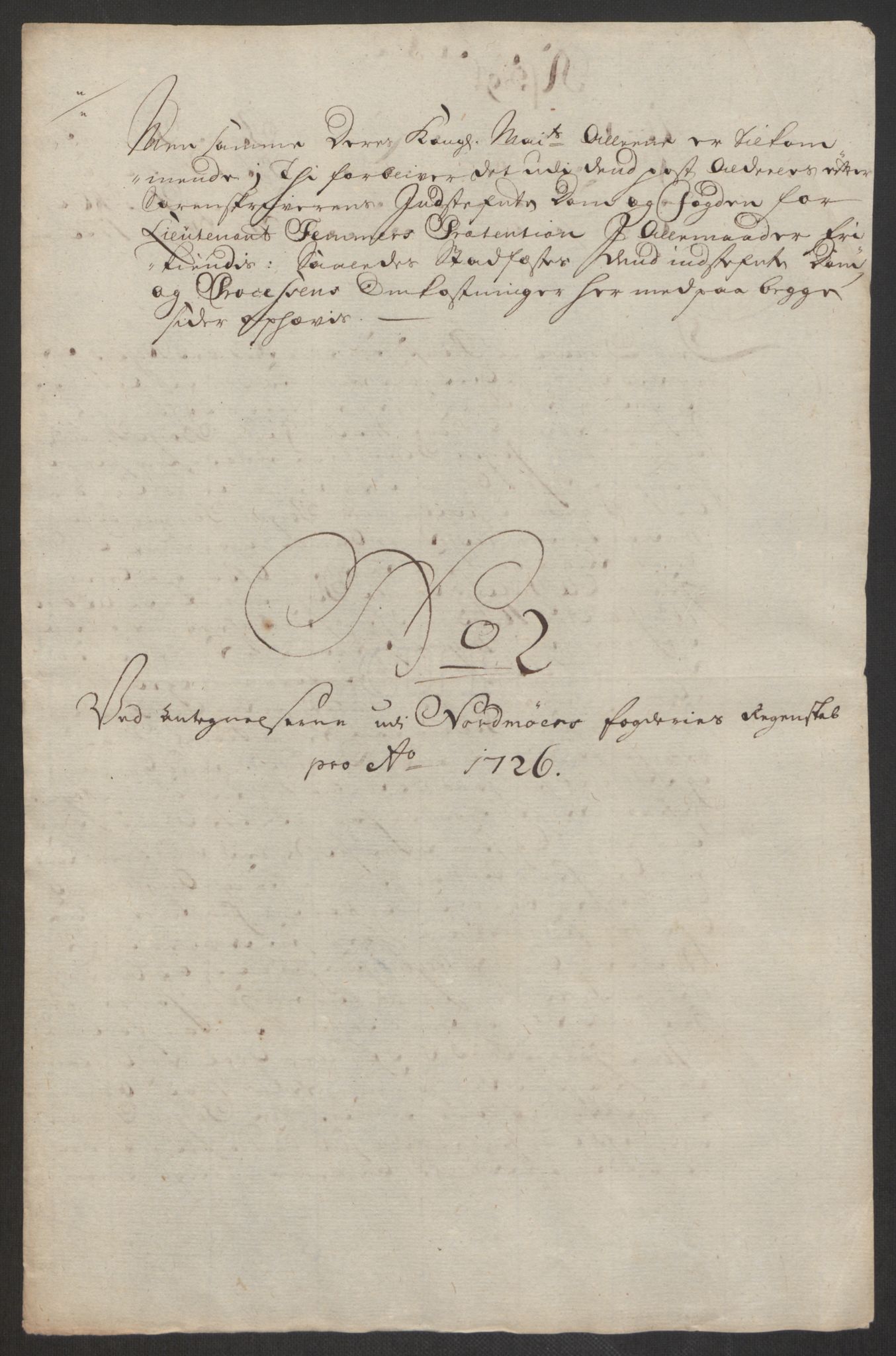 Rentekammeret inntil 1814, Reviderte regnskaper, Fogderegnskap, RA/EA-4092/R56/L3759: Fogderegnskap Nordmøre, 1726, p. 341