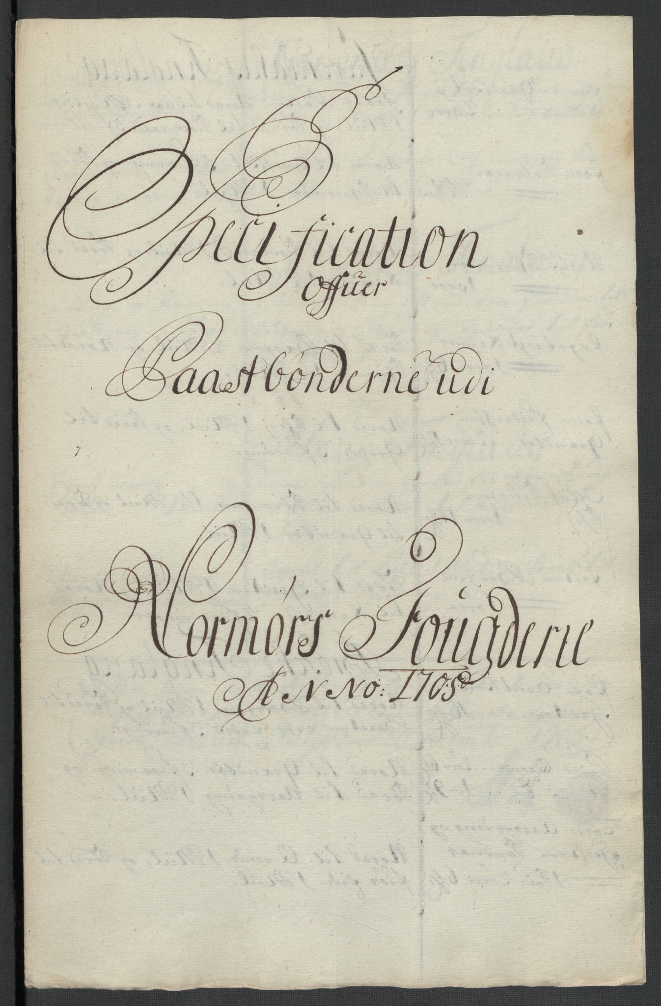 Rentekammeret inntil 1814, Reviderte regnskaper, Fogderegnskap, RA/EA-4092/R56/L3741: Fogderegnskap Nordmøre, 1705, p. 107