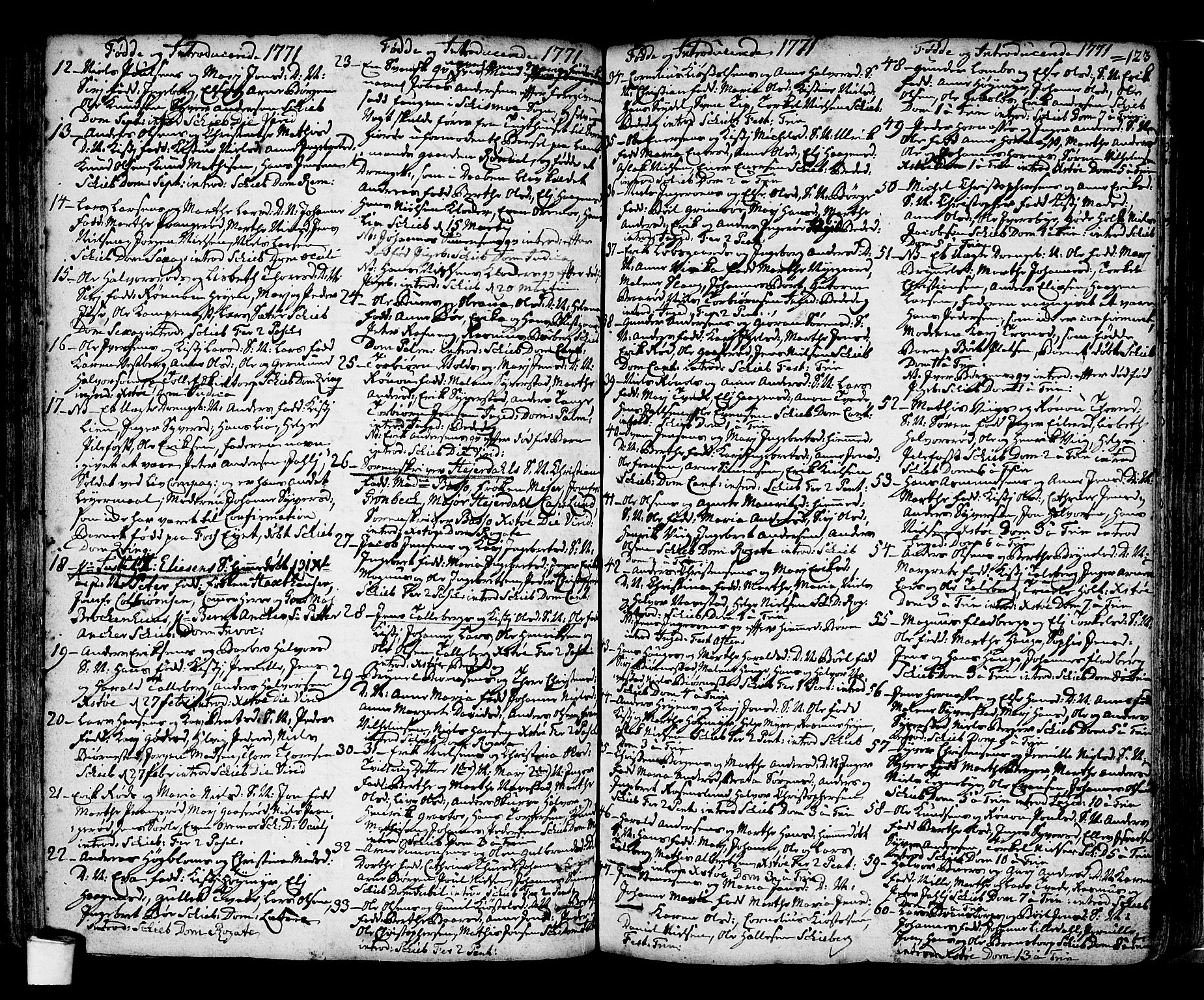Skjeberg prestekontor Kirkebøker, SAO/A-10923/F/Fa/L0002: Parish register (official) no. I 2, 1726-1791, p. 123