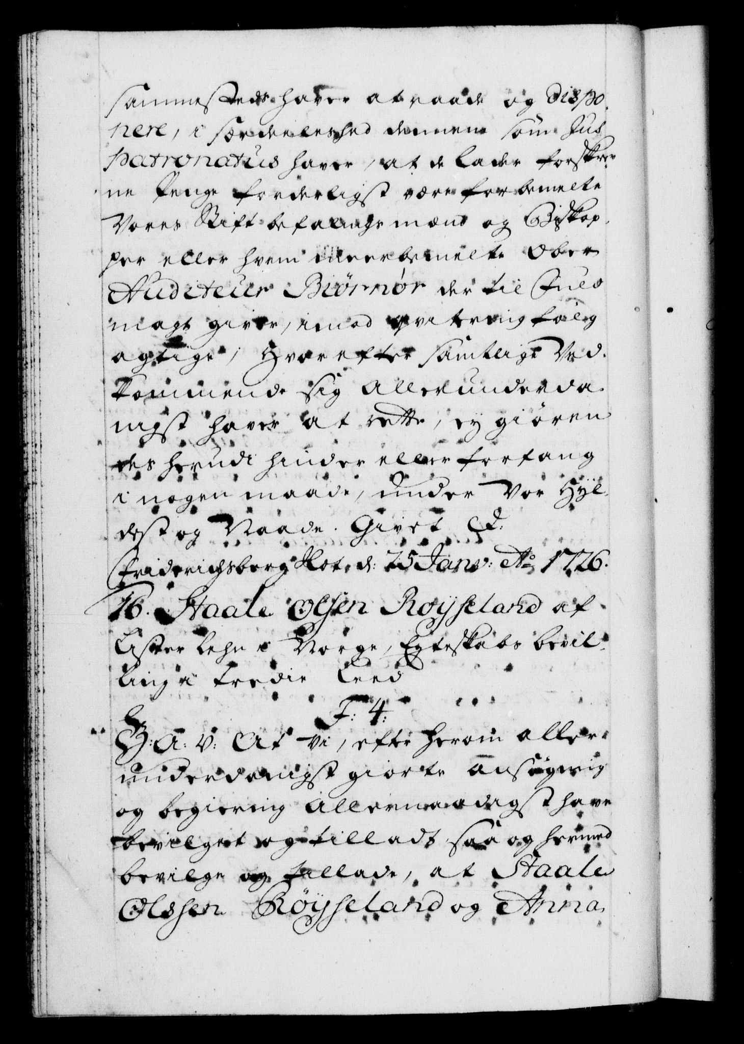 Danske Kanselli 1572-1799, AV/RA-EA-3023/F/Fc/Fca/Fcaa/L0025: Norske registre, 1726-1728, p. 12b