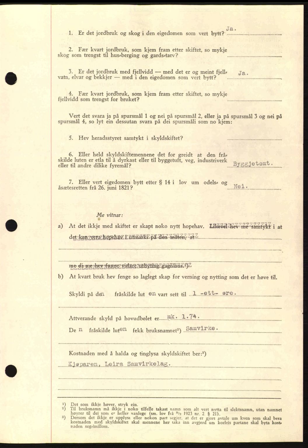 Nordmøre sorenskriveri, AV/SAT-A-4132/1/2/2Ca: Mortgage book no. A91, 1941-1942, Diary no: : 1949/1941