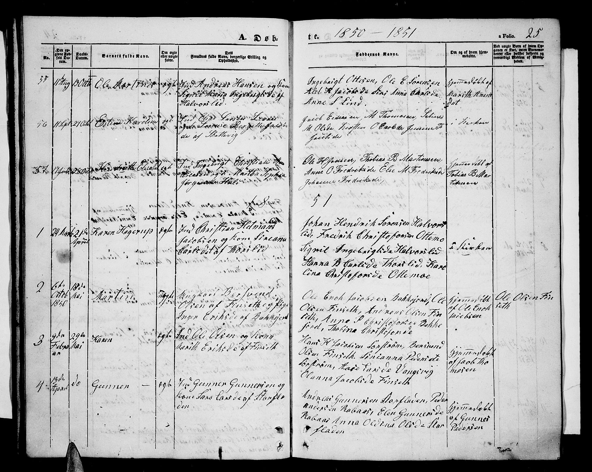 Tranøy sokneprestkontor, SATØ/S-1313/I/Ia/Iab/L0002klokker: Parish register (copy) no. 2, 1847-1860, p. 25