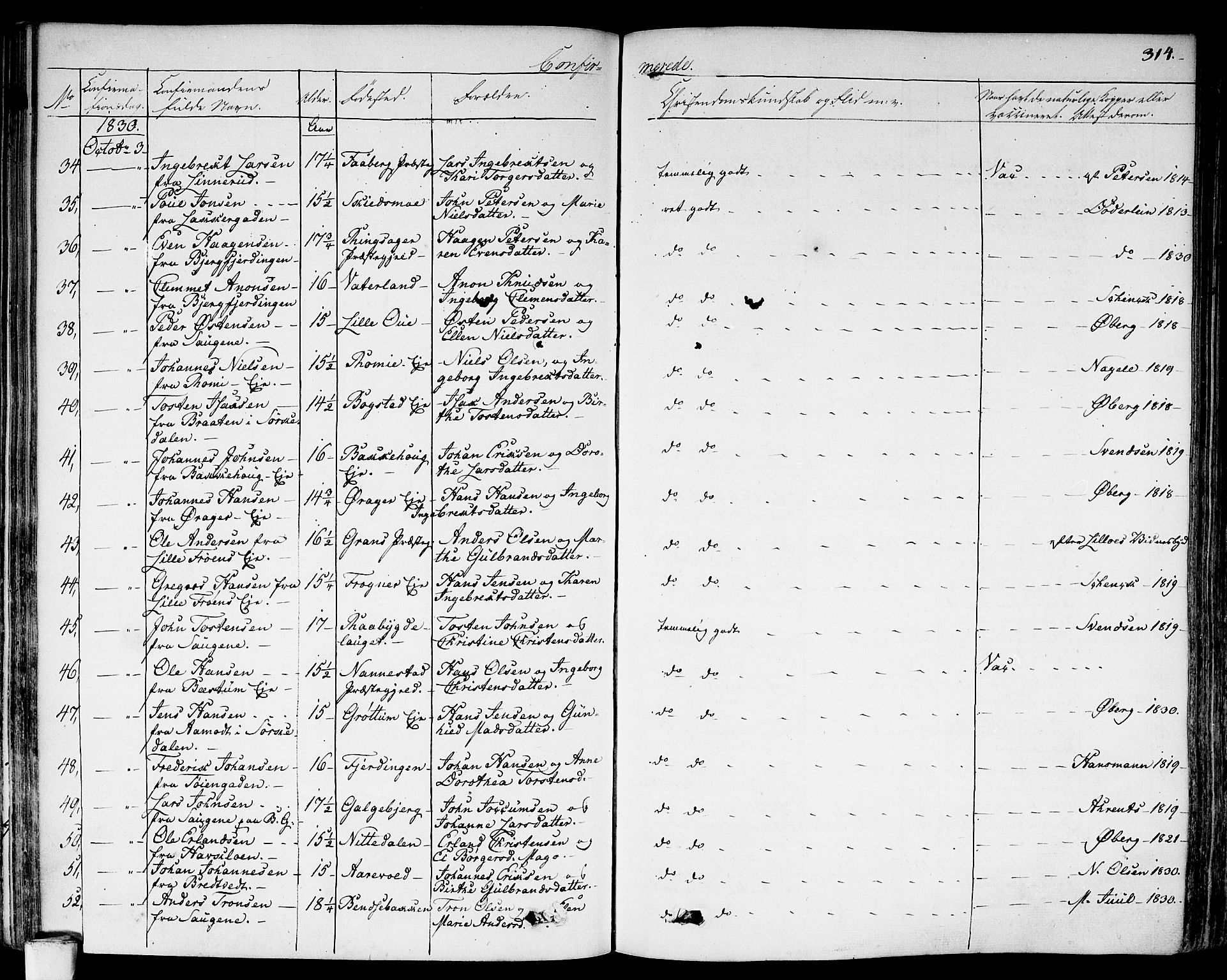 Aker prestekontor kirkebøker, AV/SAO-A-10861/F/L0013: Parish register (official) no. 13, 1828-1837, p. 314