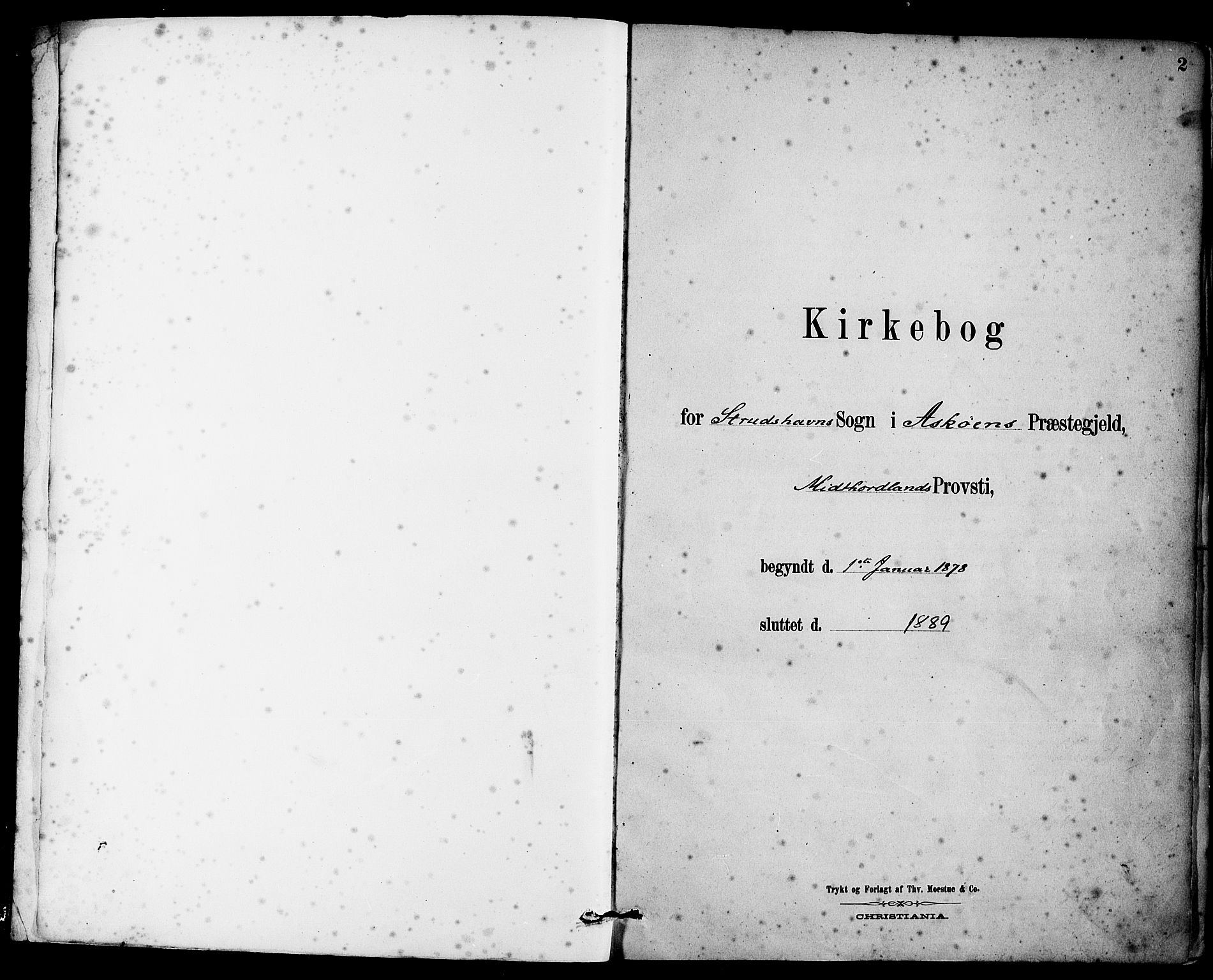 Askøy Sokneprestembete, AV/SAB-A-74101/H/Ha/Haa/Haab/L0001: Parish register (official) no. B 1, 1878-1889, p. 2