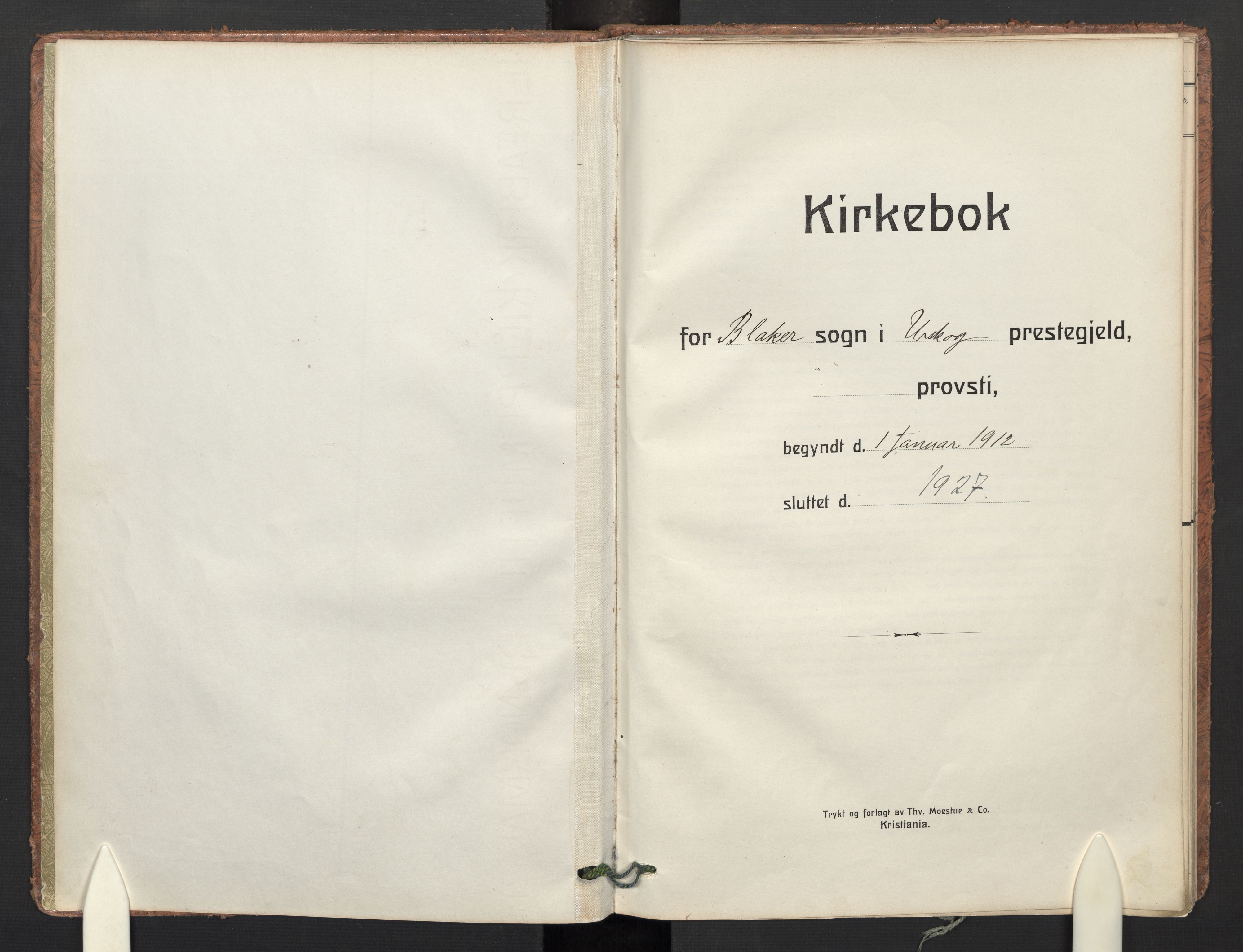 Aurskog prestekontor Kirkebøker, AV/SAO-A-10304a/F/Fb: Parish register (official) no. II 4, 1912-1927