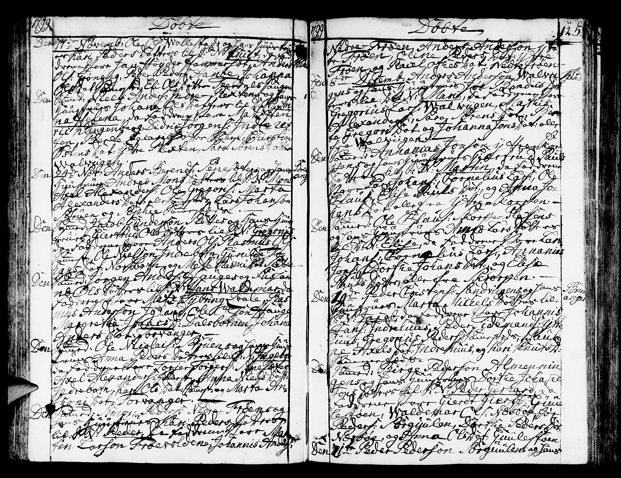 Kinn sokneprestembete, SAB/A-80801/H/Haa/Haaa/L0003: Parish register (official) no. A 3, 1785-1821, p. 125