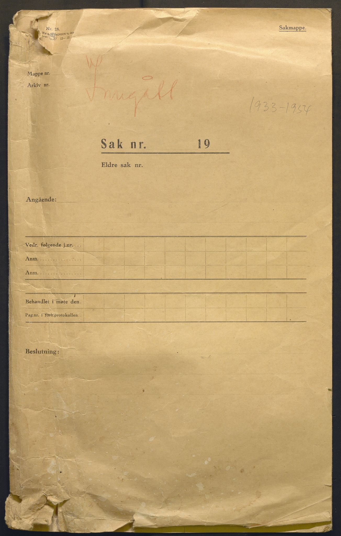 Fiskeridirektoratet - 1 Adm. ledelse - 13 Båtkontoret, AV/SAB-A-2003/I/Ia/Iab/L0010: 135.0204/5 Korrespondanse - Berg, 1933-1961