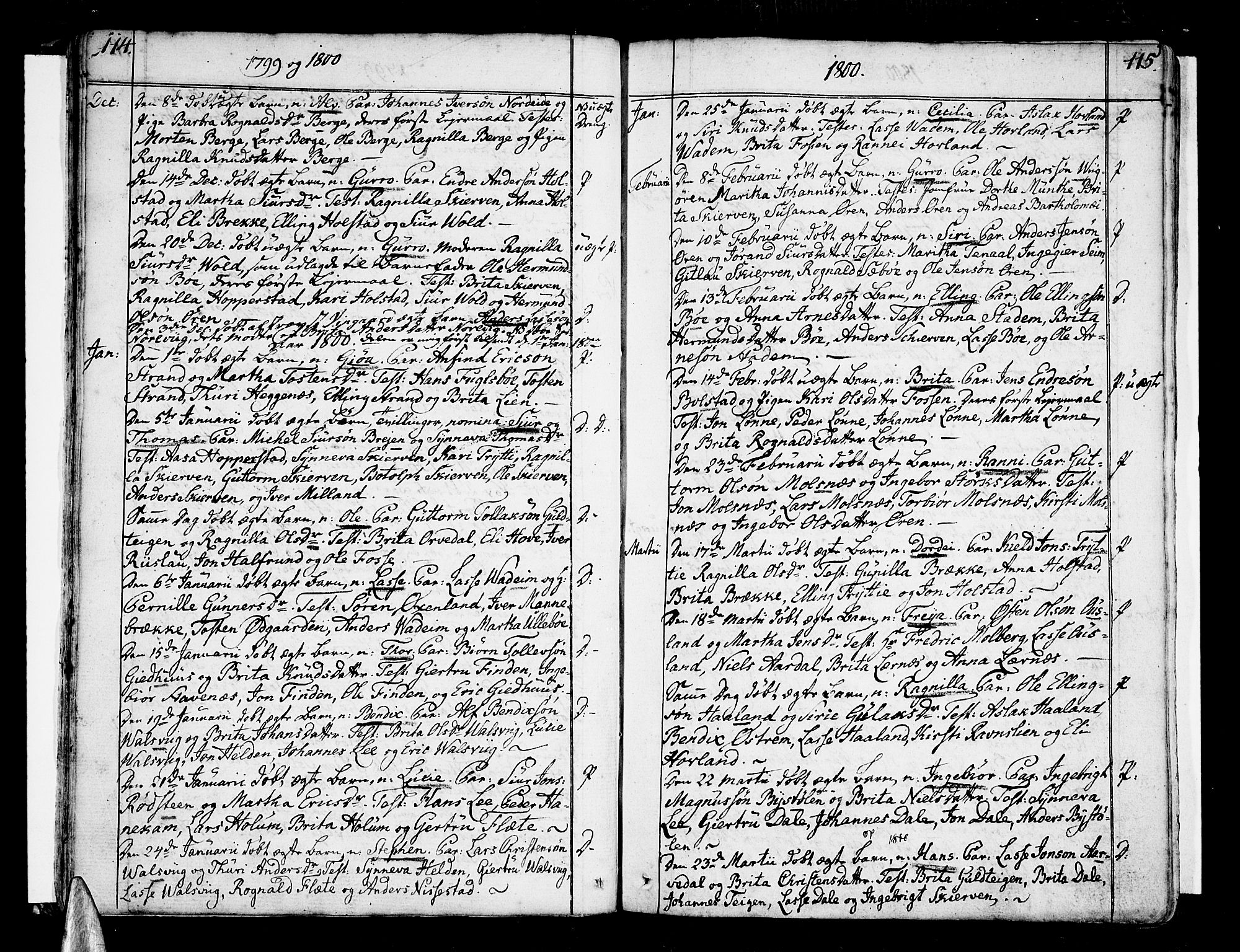 Vik sokneprestembete, SAB/A-81501: Parish register (official) no. A 5, 1787-1820, p. 114-115